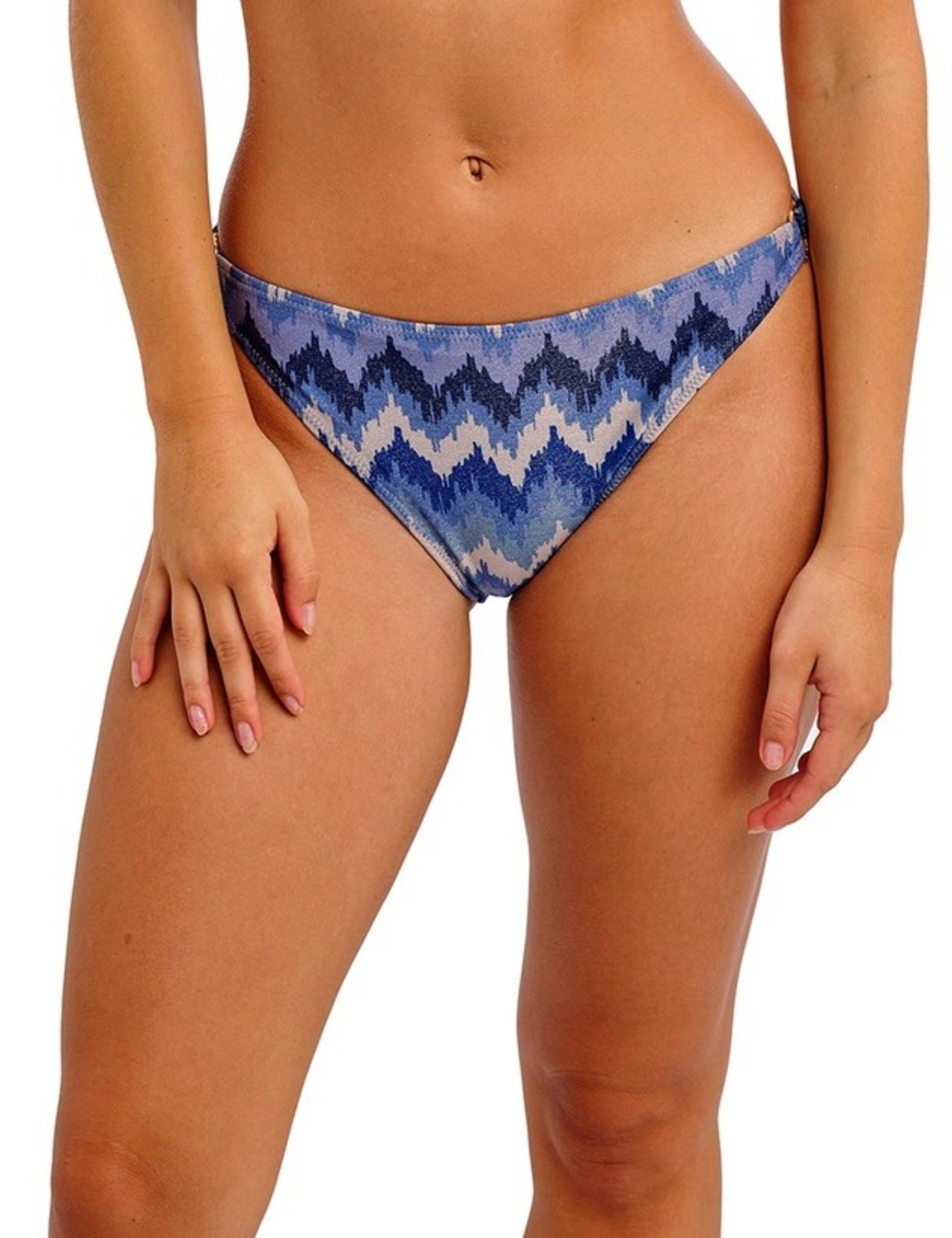 Arizona Wave Striped High Leg Bikini Bottoms 4 of 6