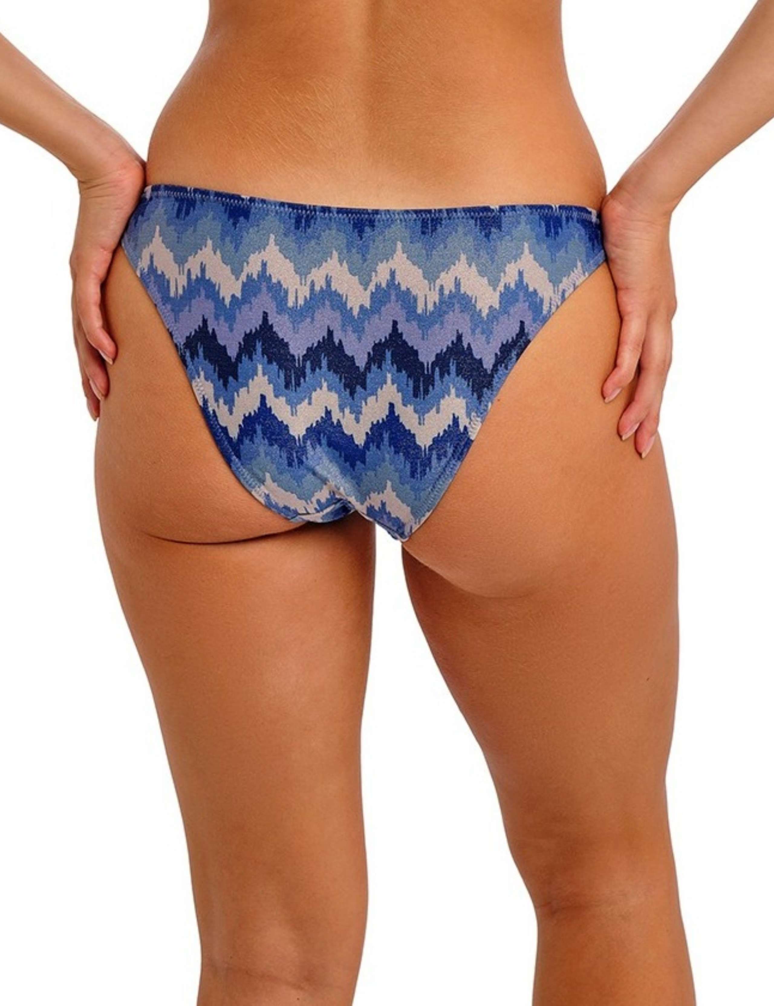 Arizona Wave Striped High Leg Bikini Bottoms 5 of 6