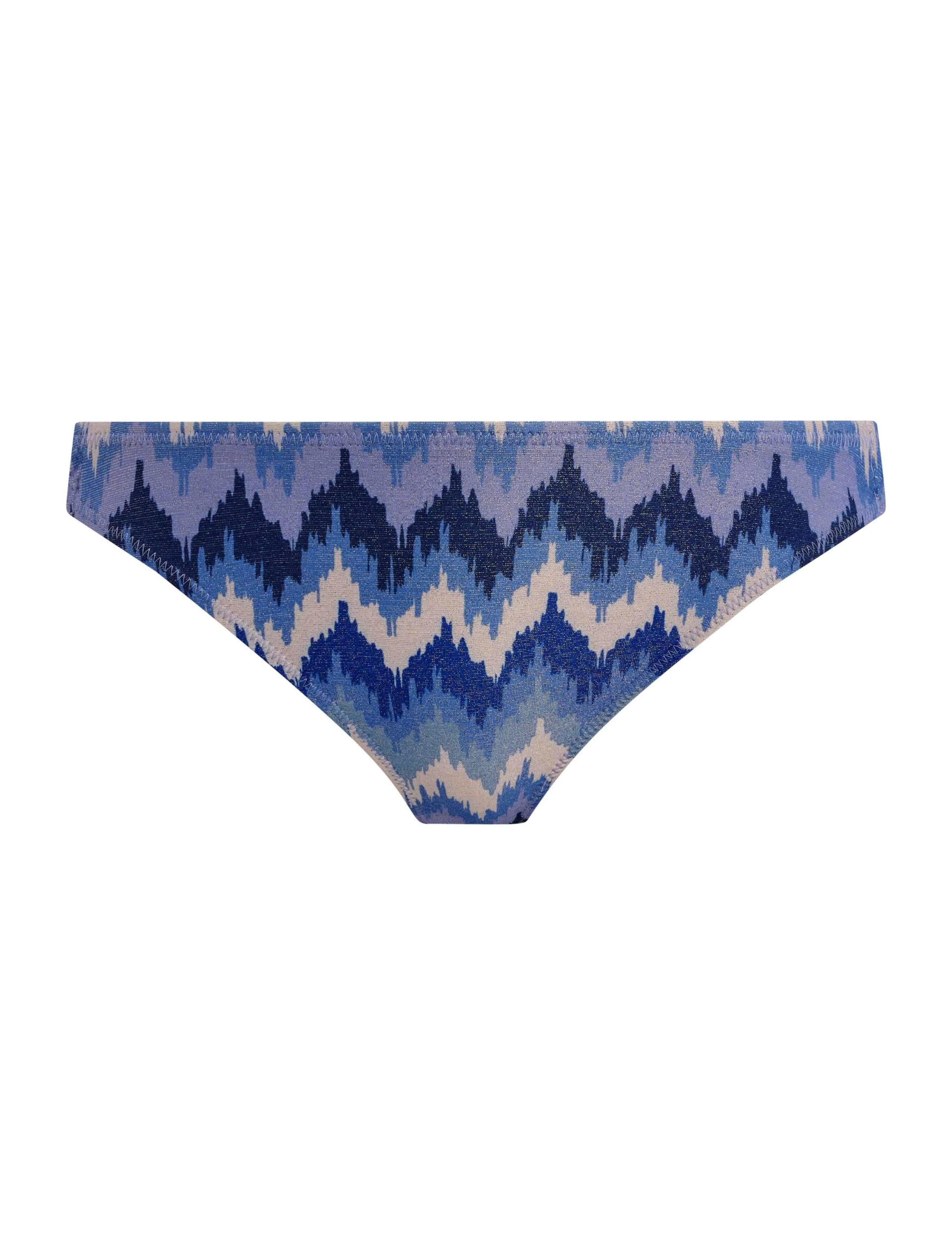 Arizona Wave Striped High Leg Bikini Bottoms 2 of 6