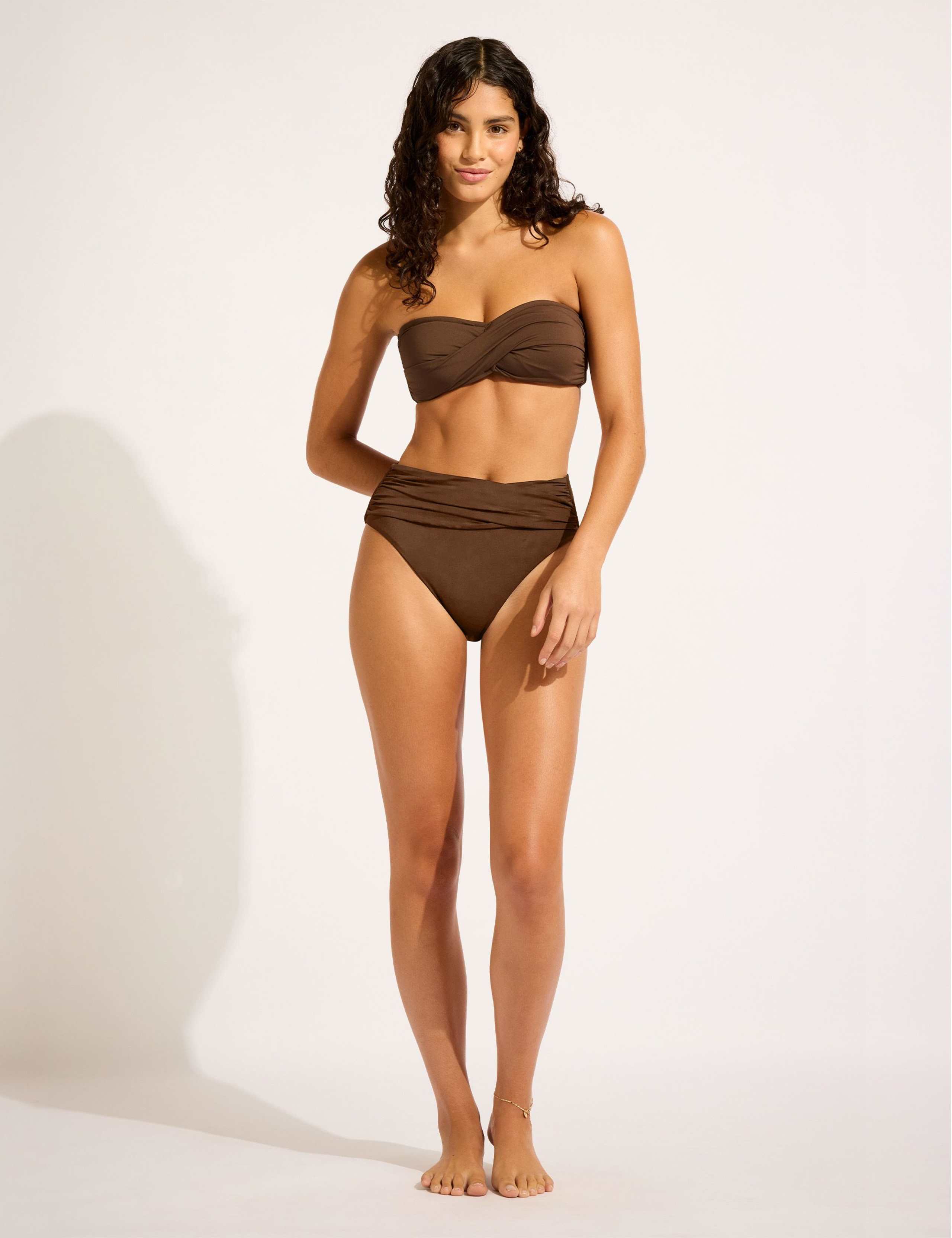 Collective Wired Twist Front Bandeau Bikini Top 4 of 5