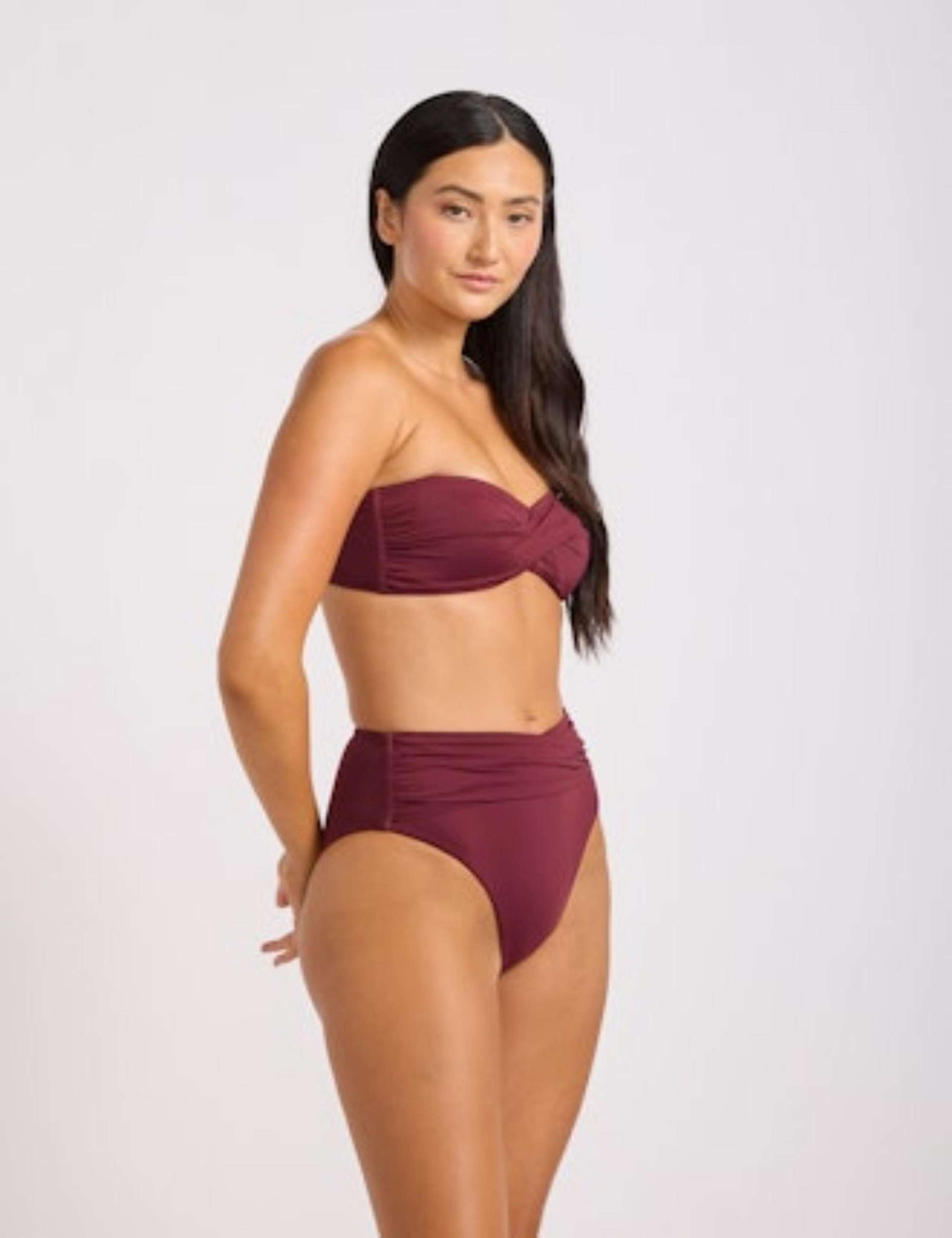 Collective Wired Twist Front Bandeau Bikini Top 2 of 4