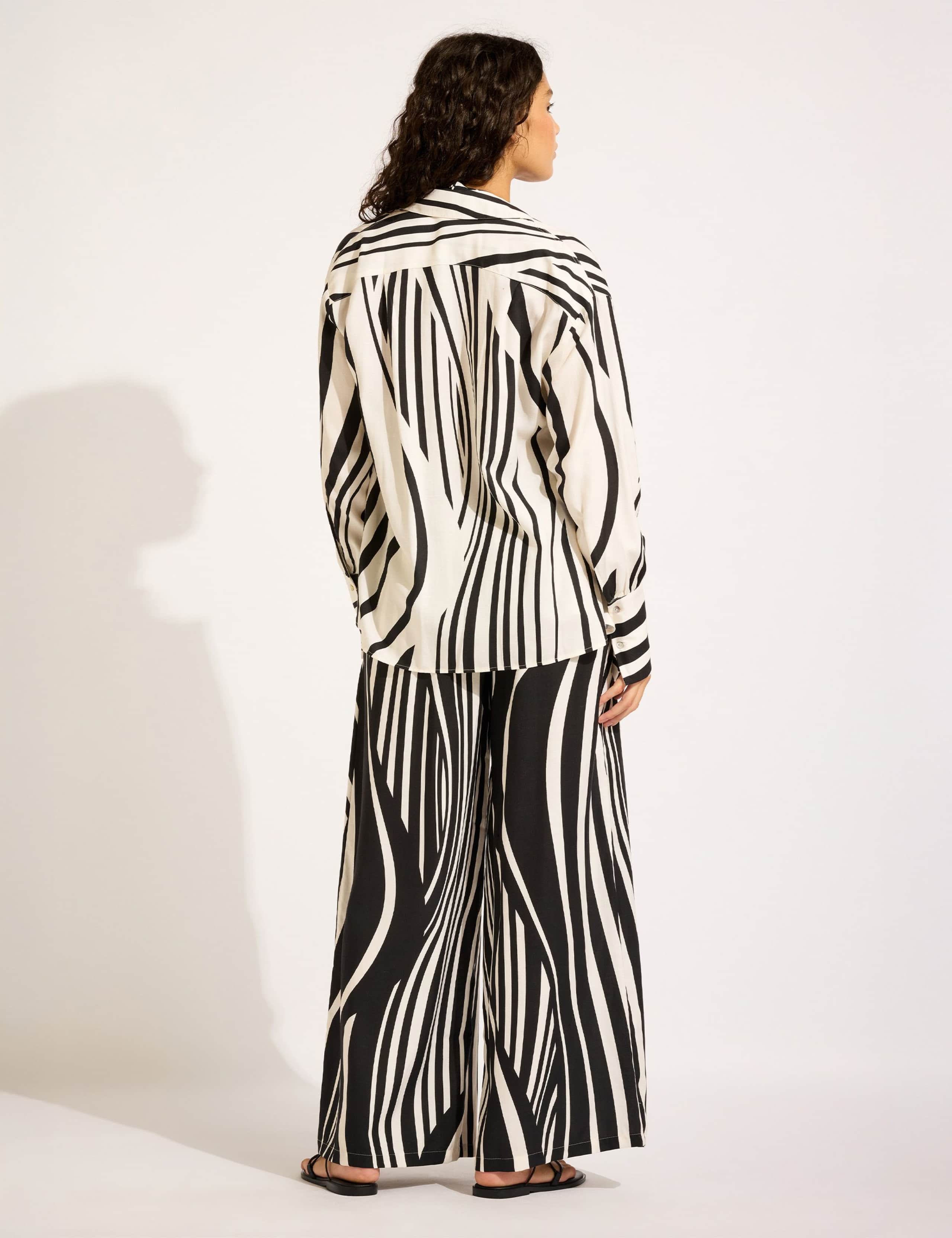 Striped Wide Leg Trousers 3 of 3