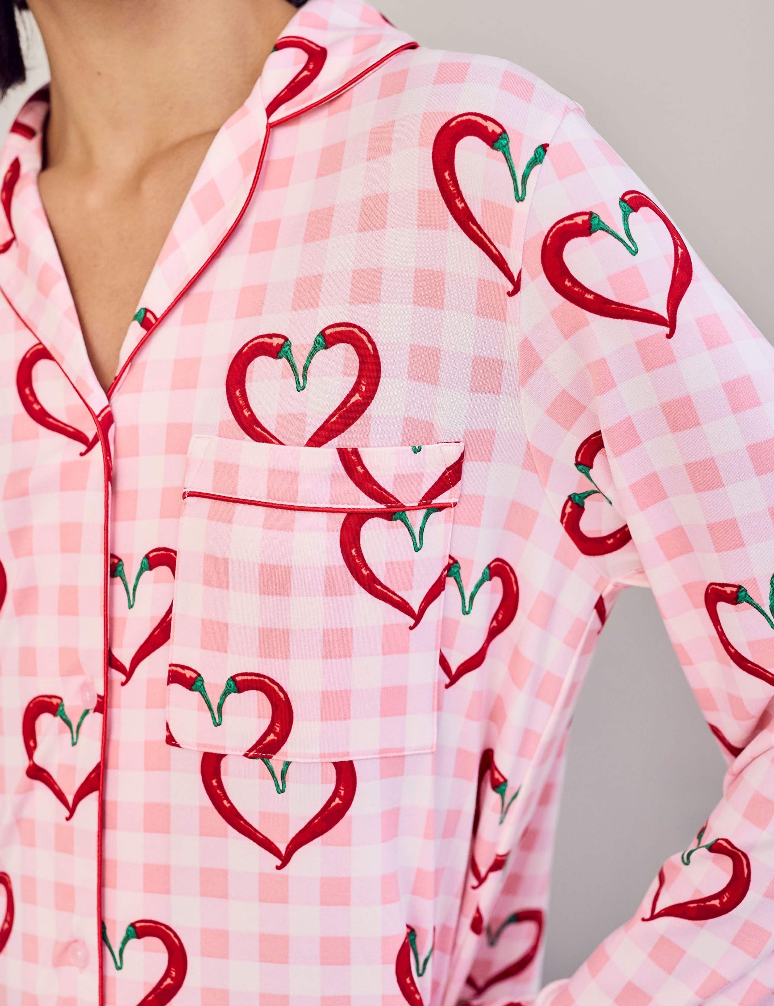 Gingham Heart Print Nightshirt 5 of 5