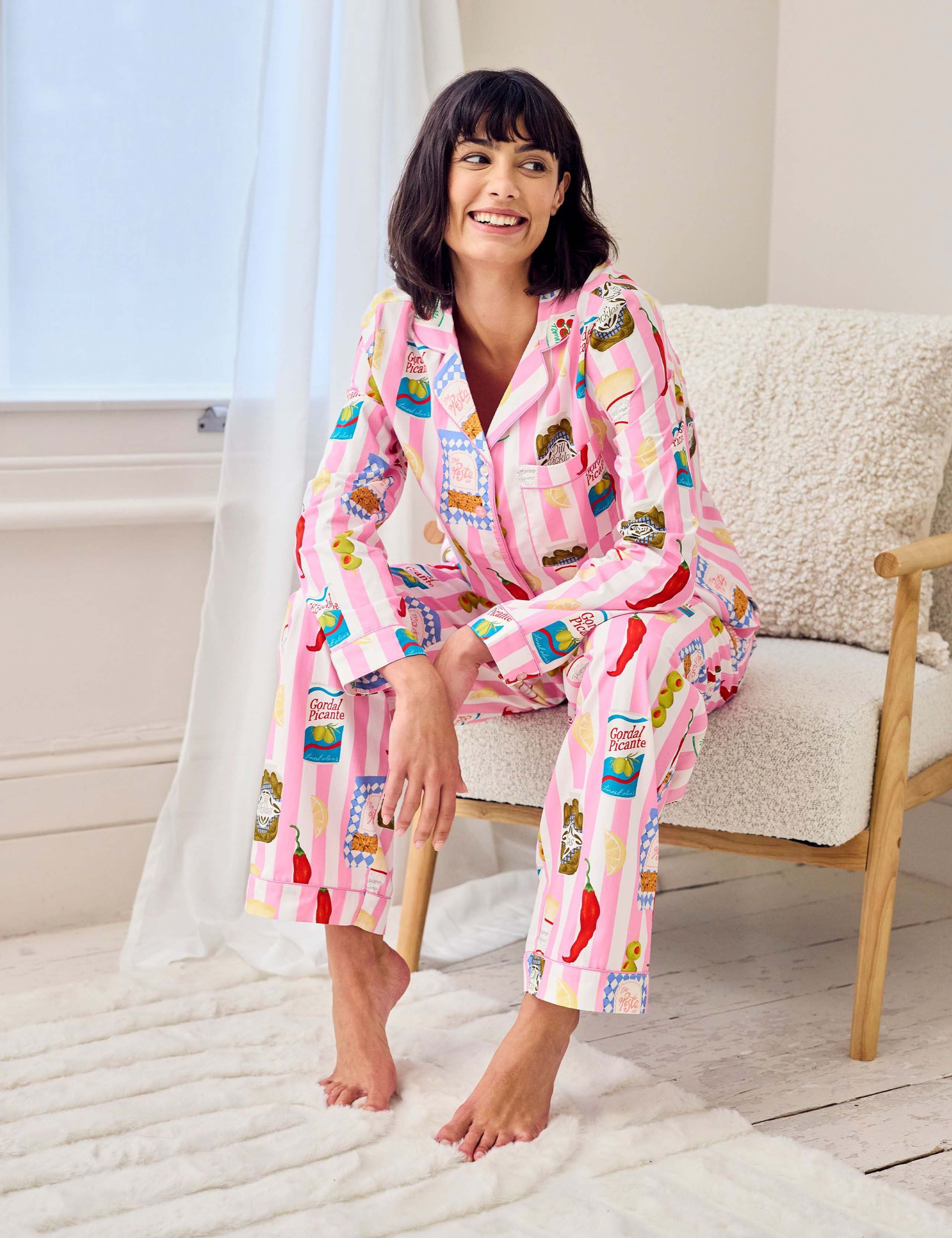 Pure Cotton Food Print Pyjama Set 2 of 6