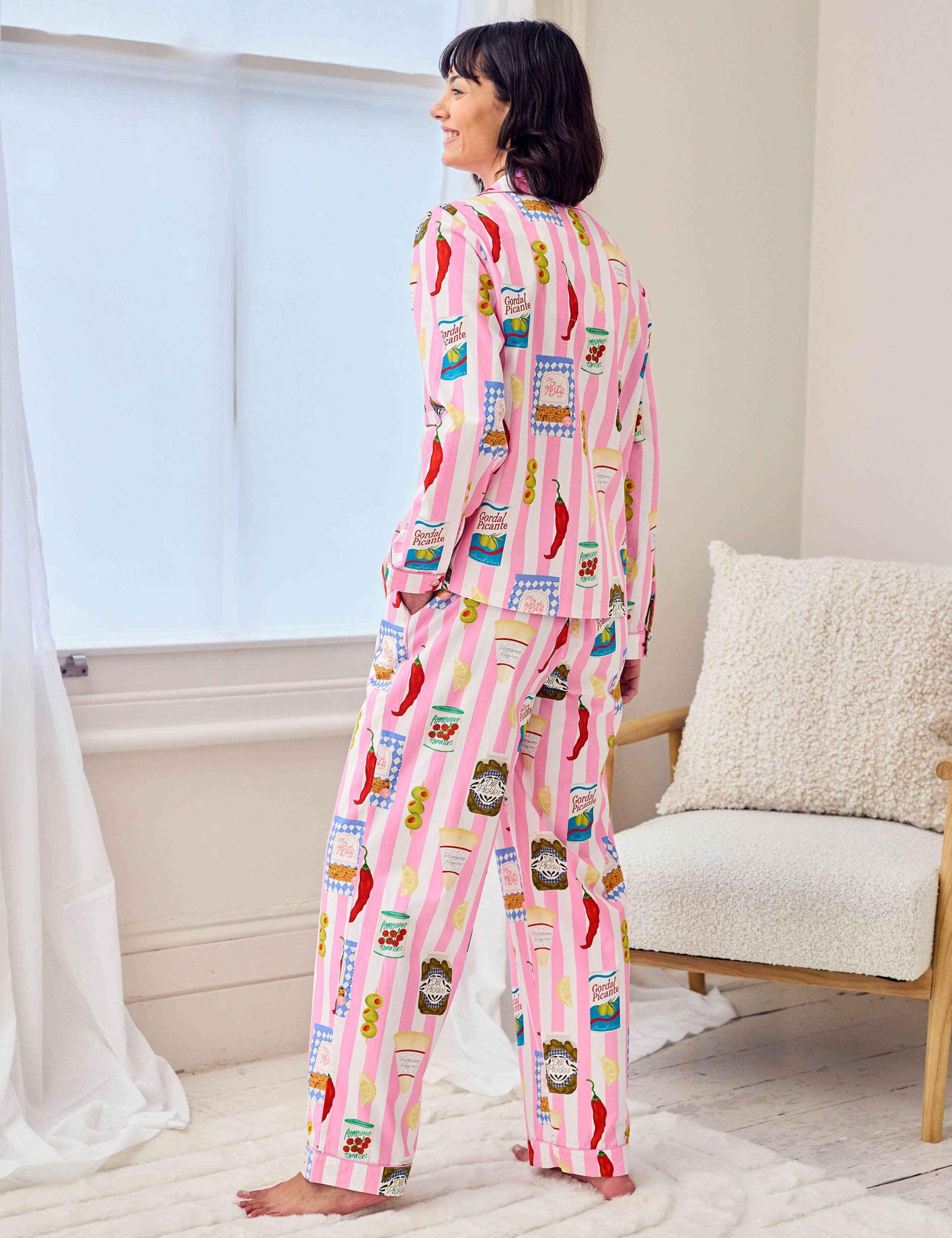 Pure Cotton Food Print Pyjama Set 3 of 6