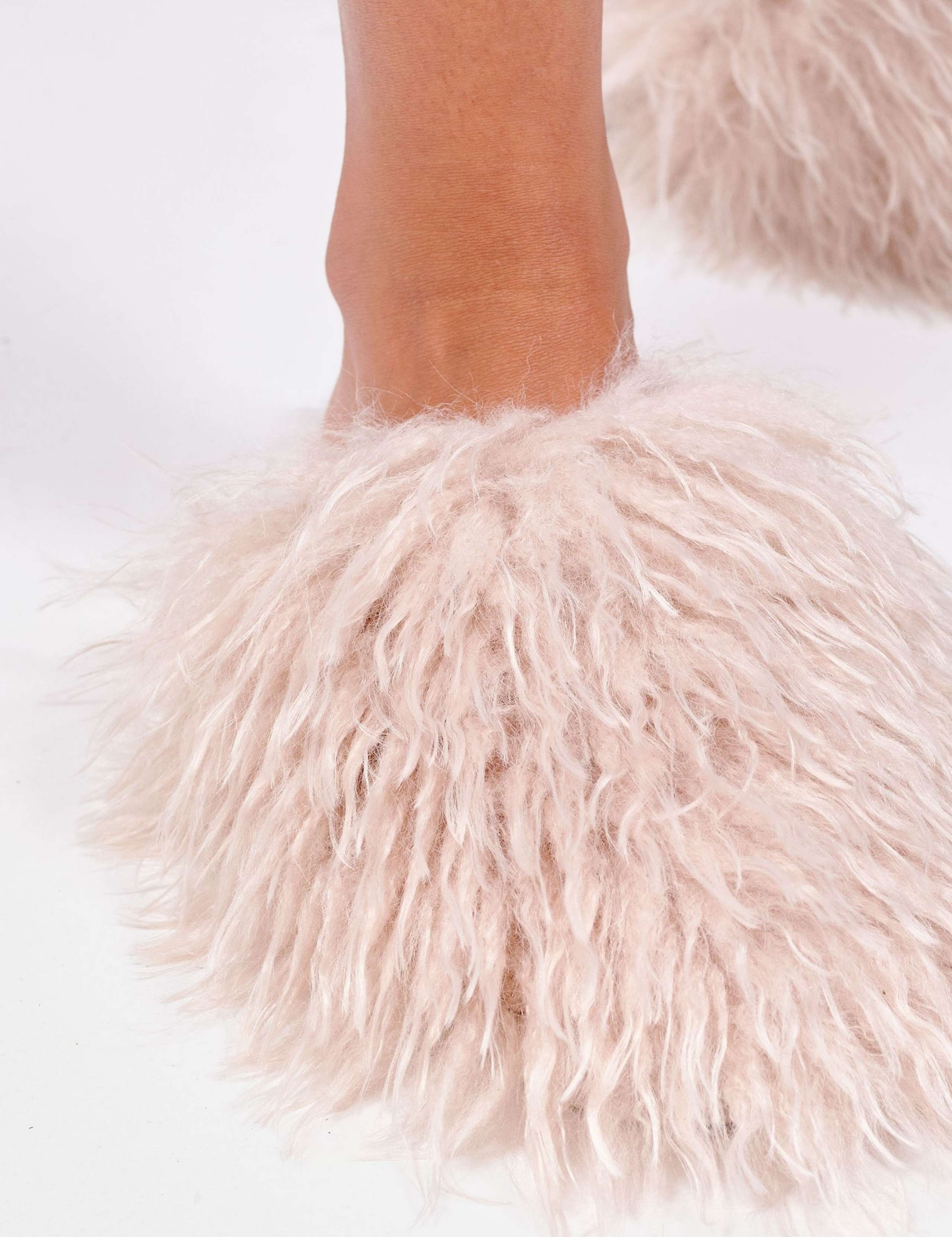 Faux Fur Mule Slippers 4 of 4