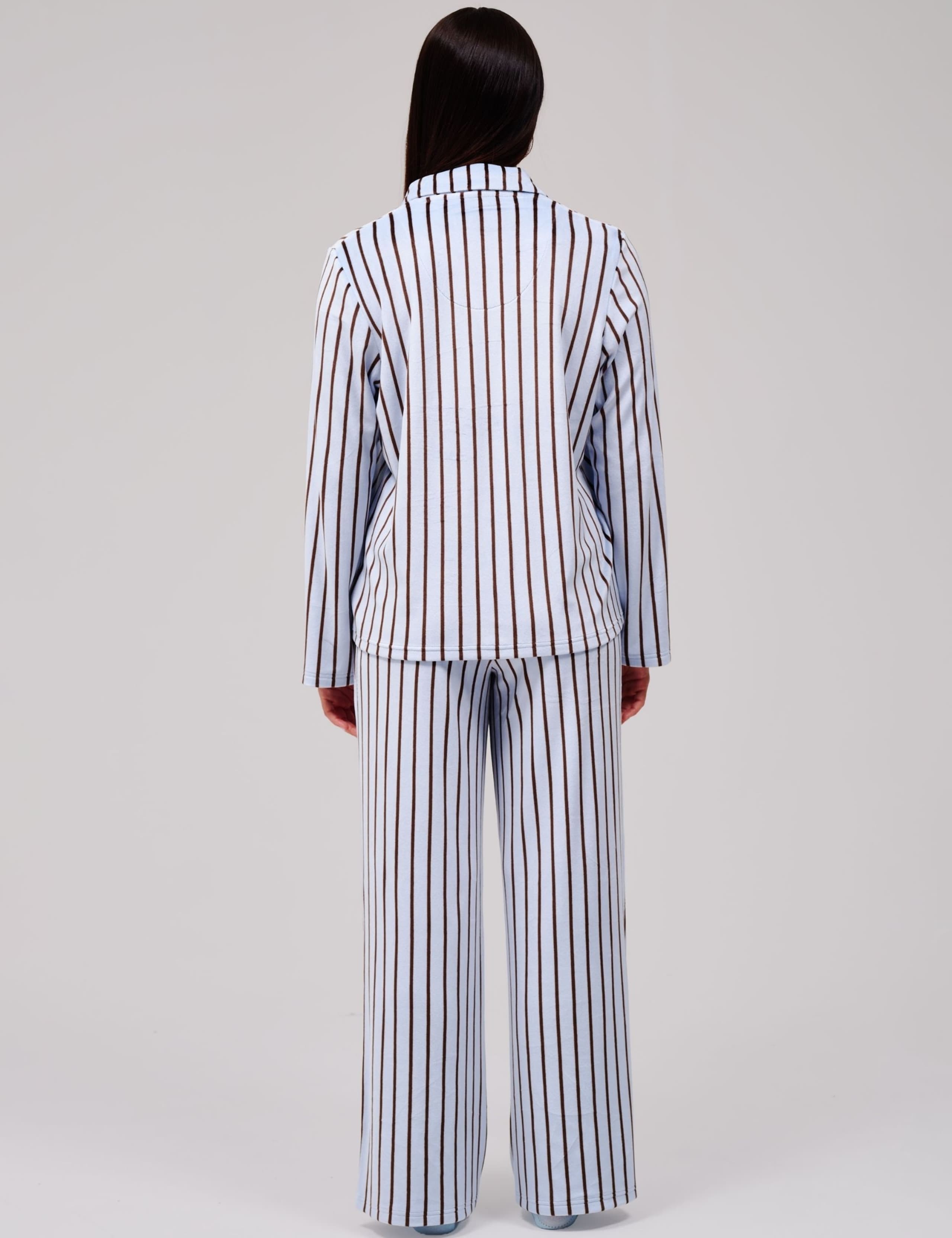 Striped Velour Pyjama Set 5 of 7