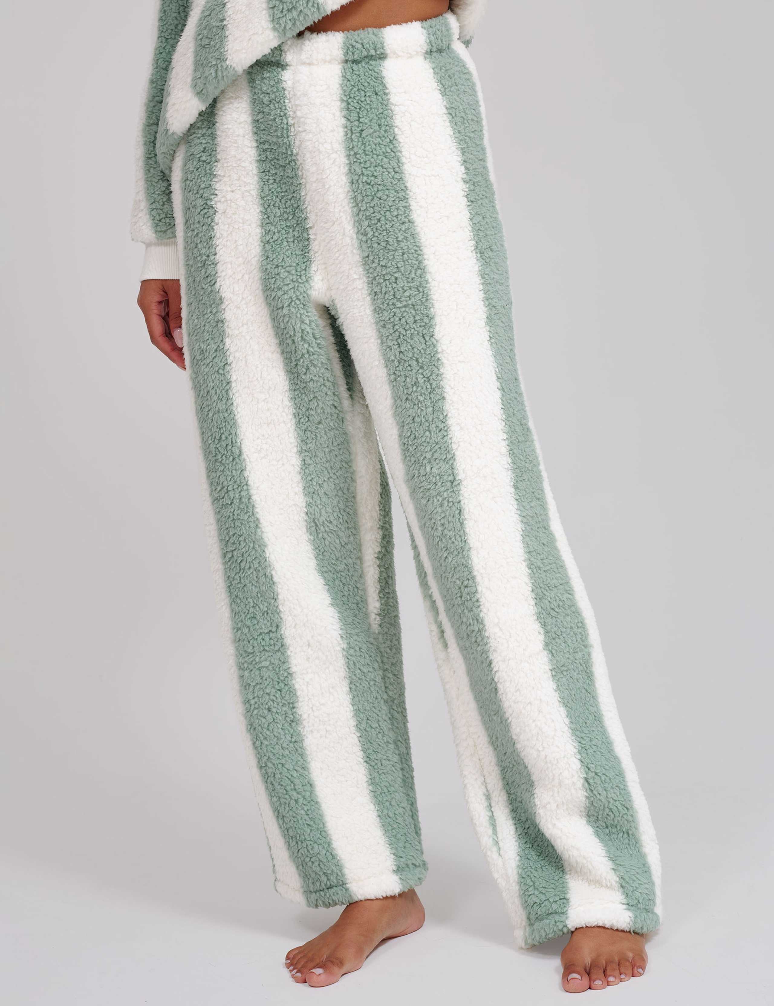 Striped Fleece Lounge Set 4 of 4