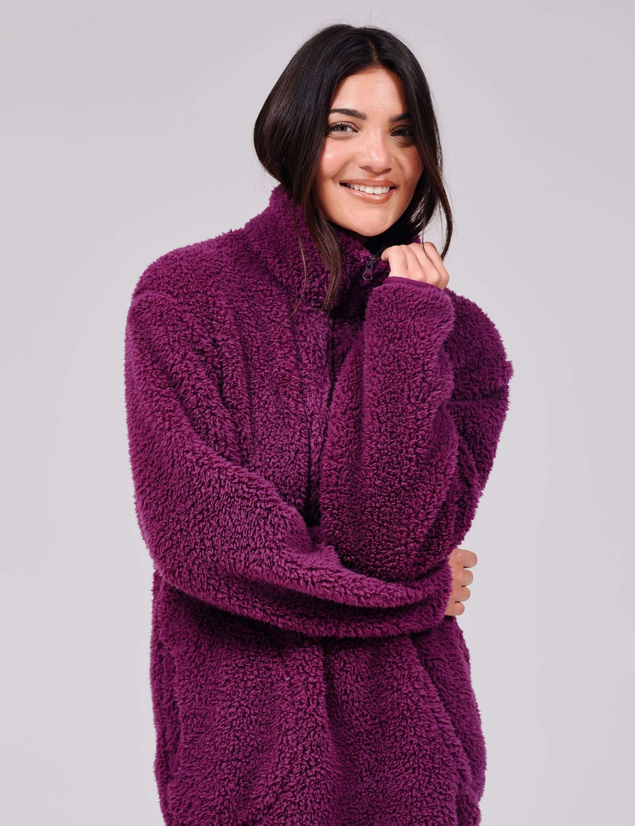 Fleece Quarter Zip Lounge Top 2 of 5
