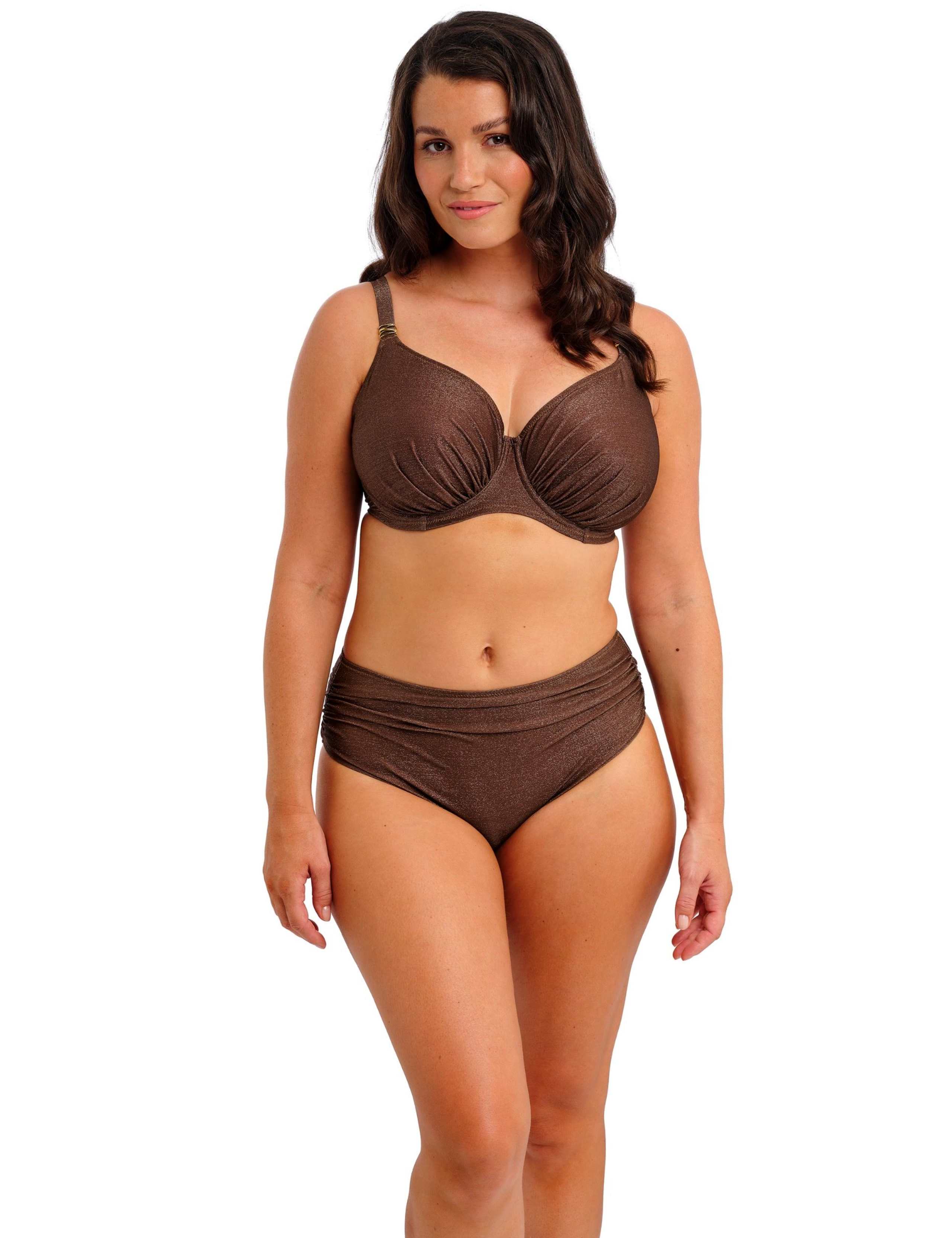 Sparkle High Waisted Full Bikini Bottoms 1 of 5