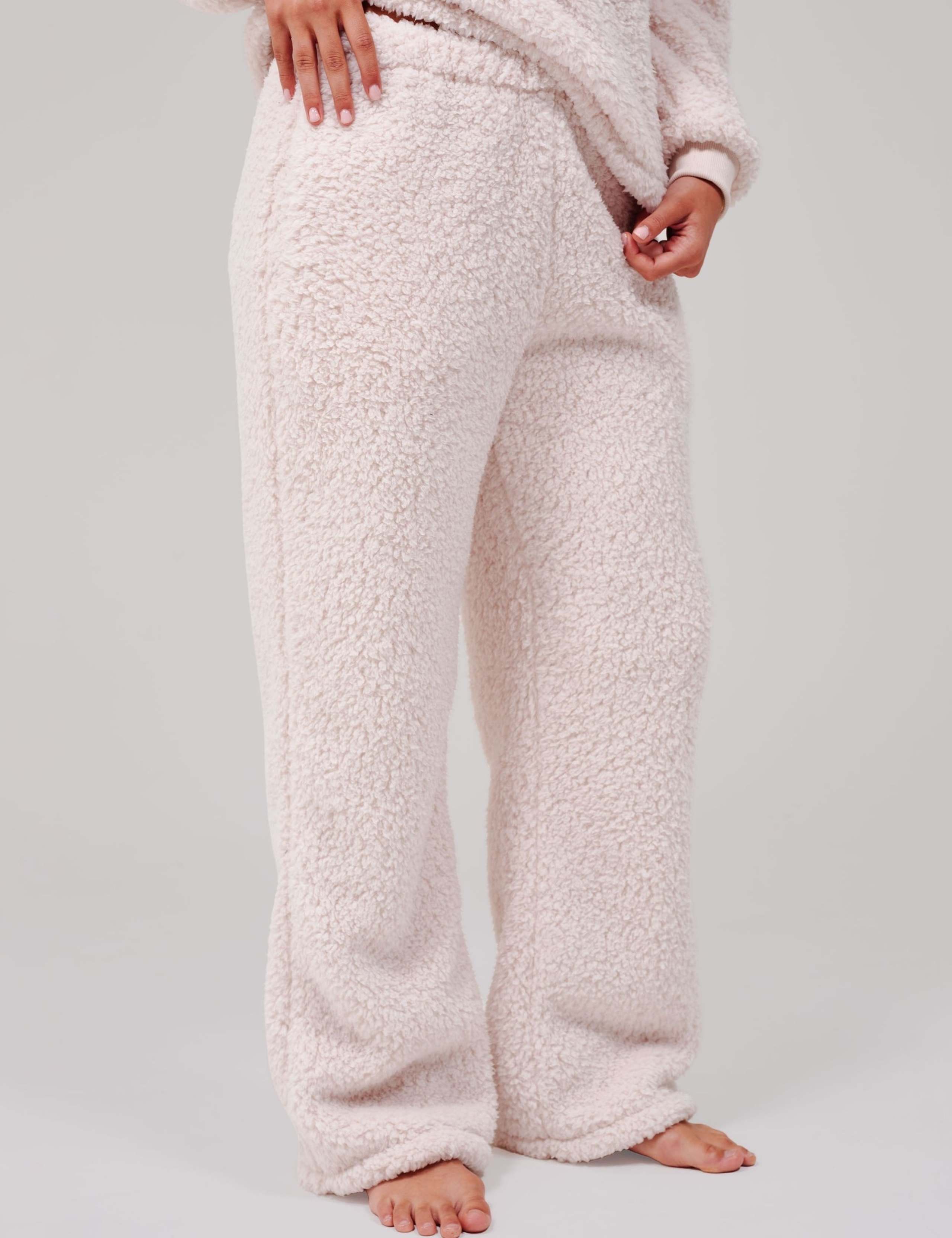 Fleece Wide Leg Lounge Set 5 of 5