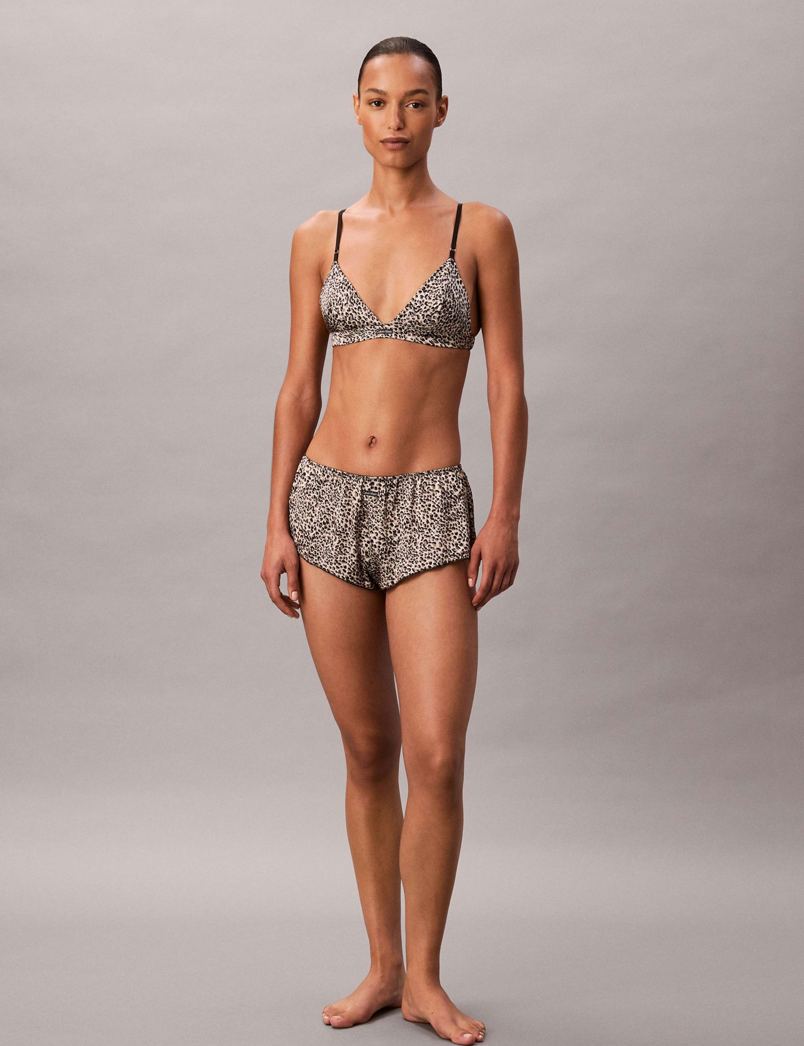 Signature Satin Animal Print Pyjama Shorts 5 of 7