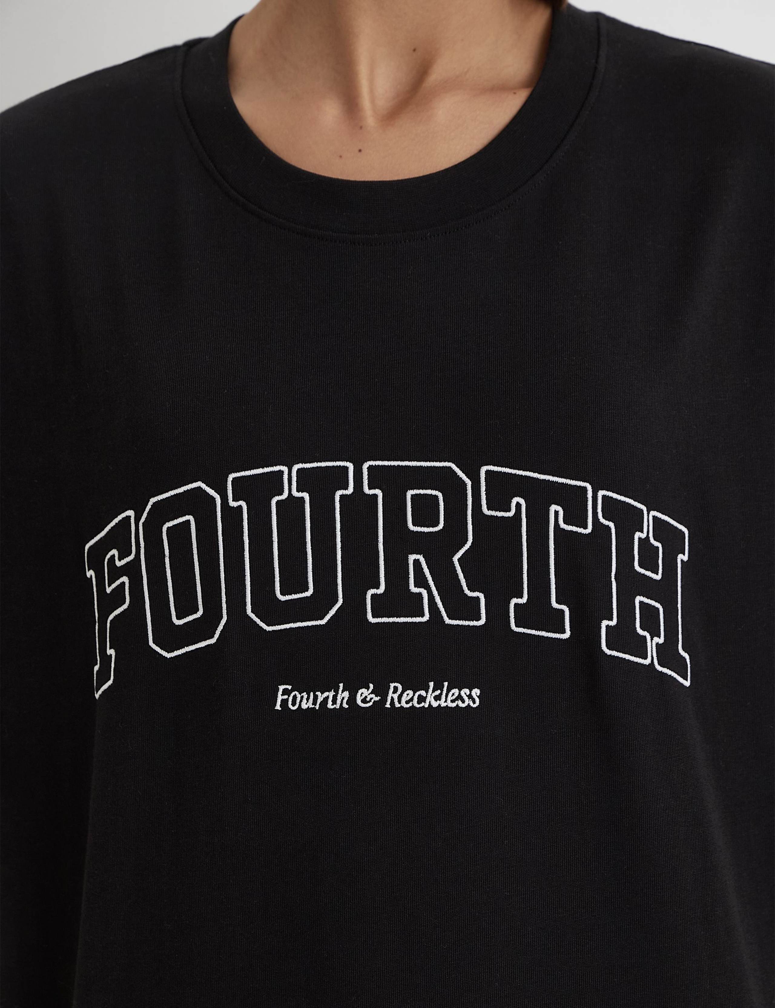 Pure Cotton Embroidered Oversized T-Shirt 4 of 4