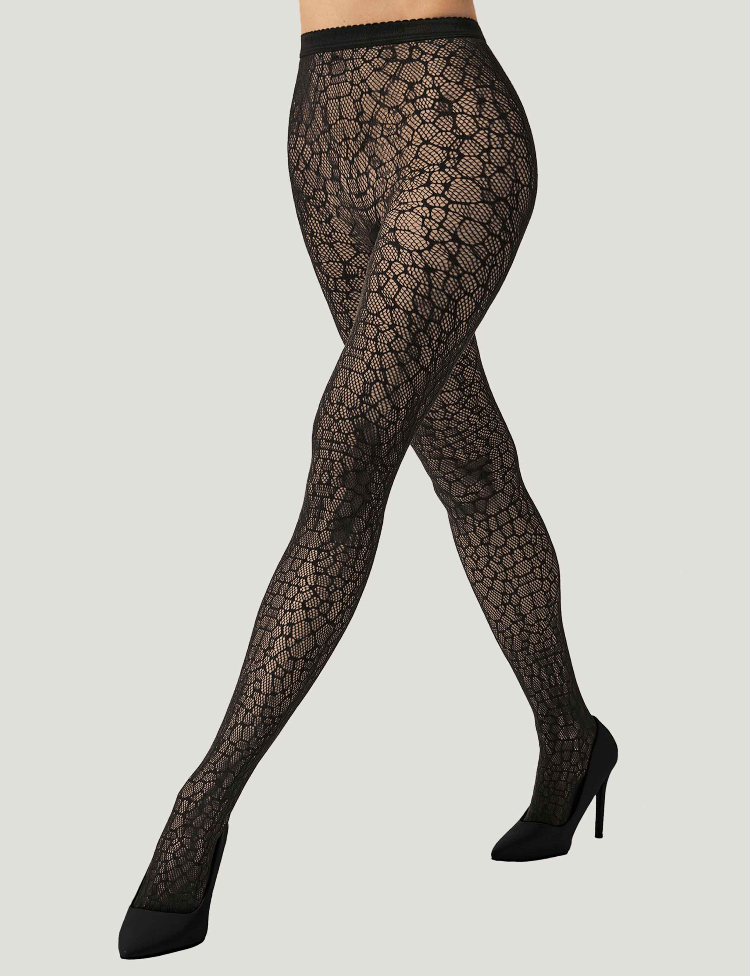 Snakeskin Sheer Tights 1 of 6