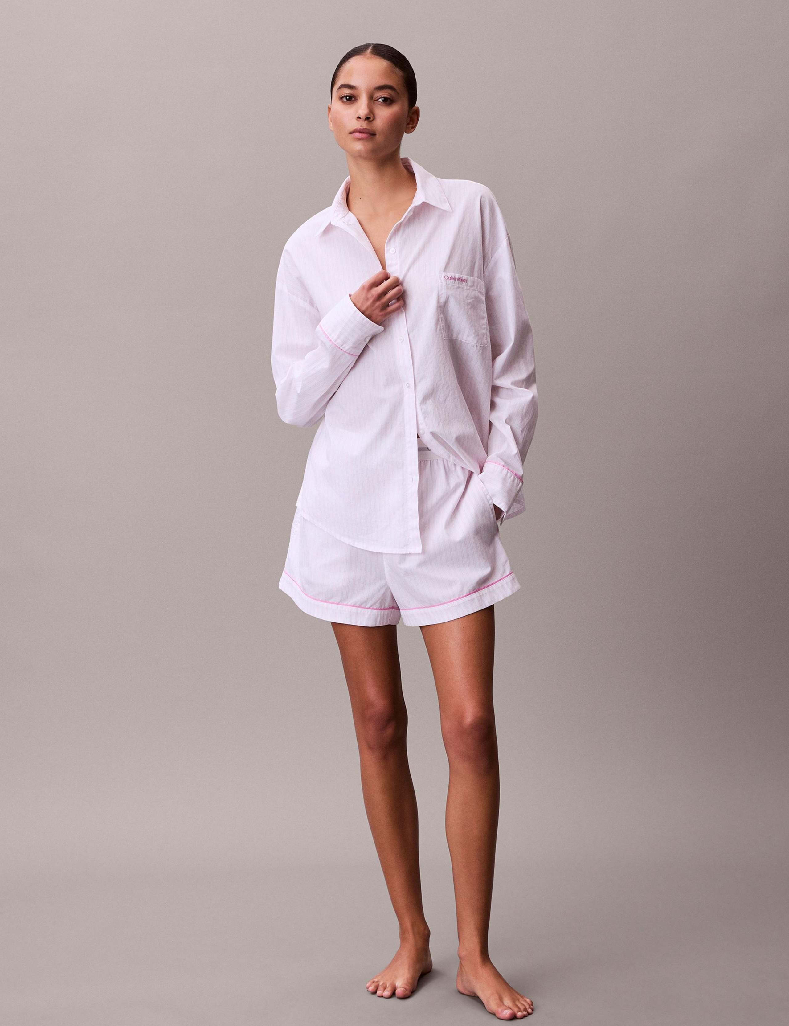 V-Day Pure Cotton Striped Pyjama Shorts 1 of 5