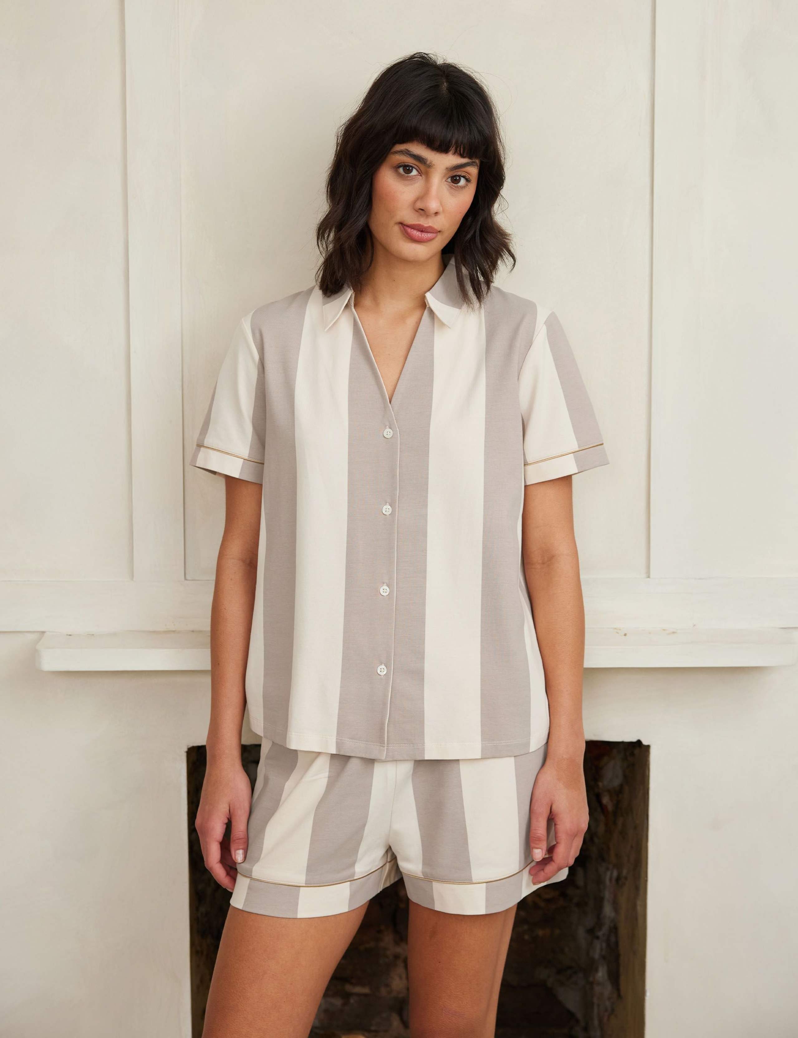 Cotton Rich Striped Shortie Set 2 of 5