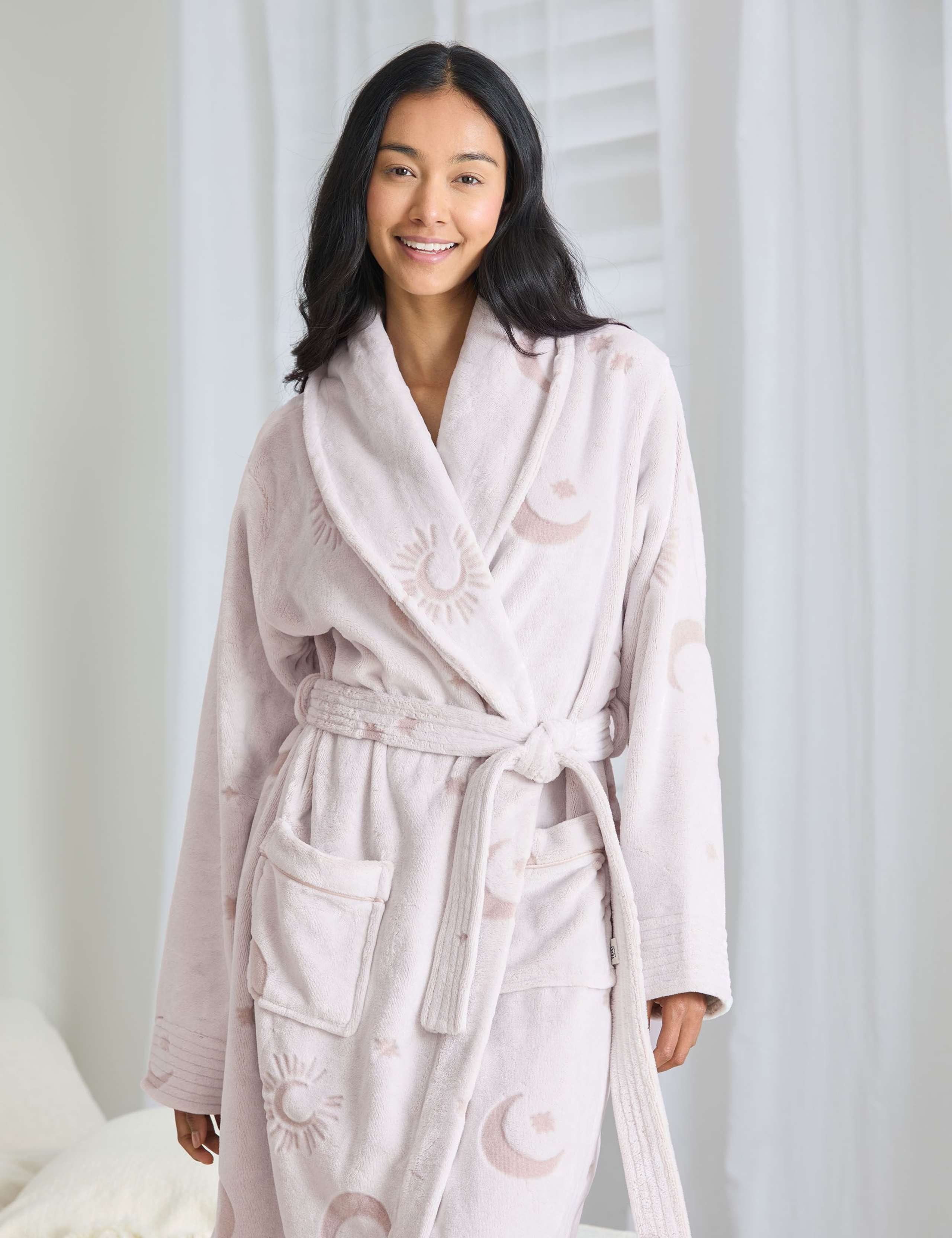 Fleece Cosmic Constellations Dressing Gown 2 of 6