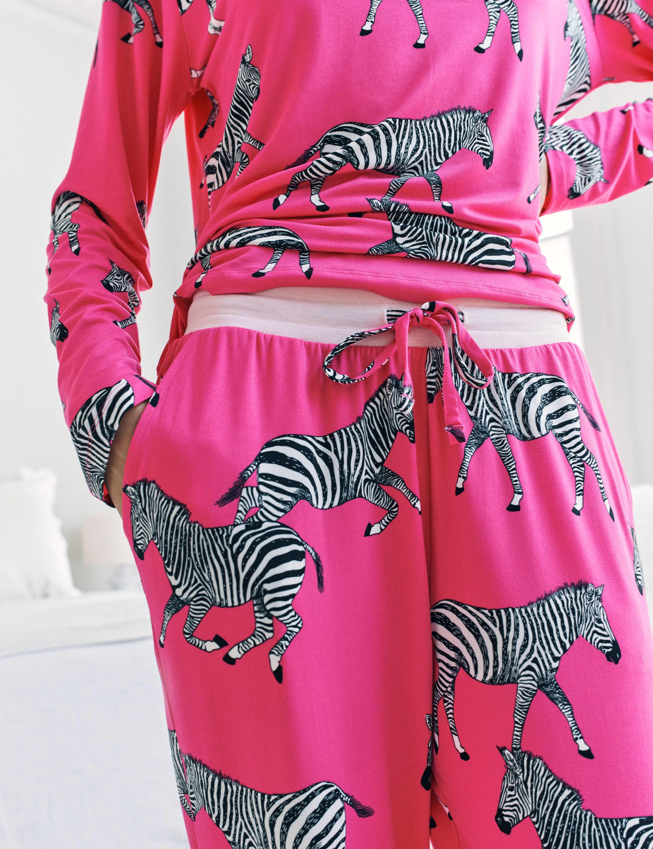 Jersey Zebra Print Pyjama Set 5 of 6