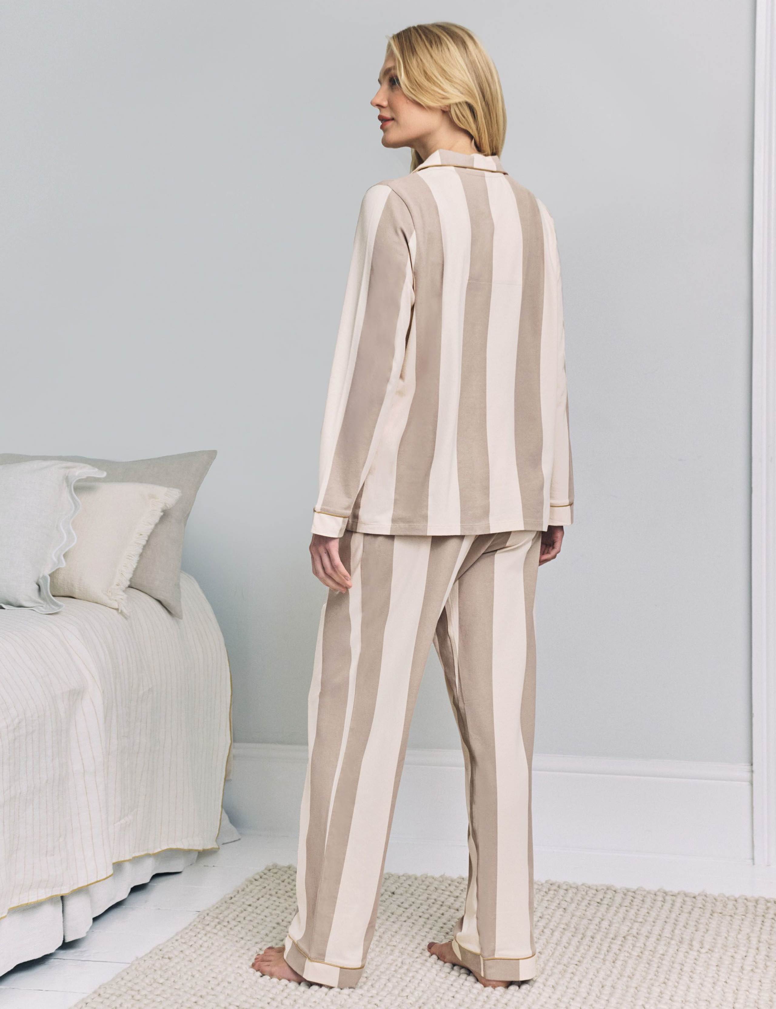 Cotton Rich Striped Maternity Pyjama Set 2 of 6