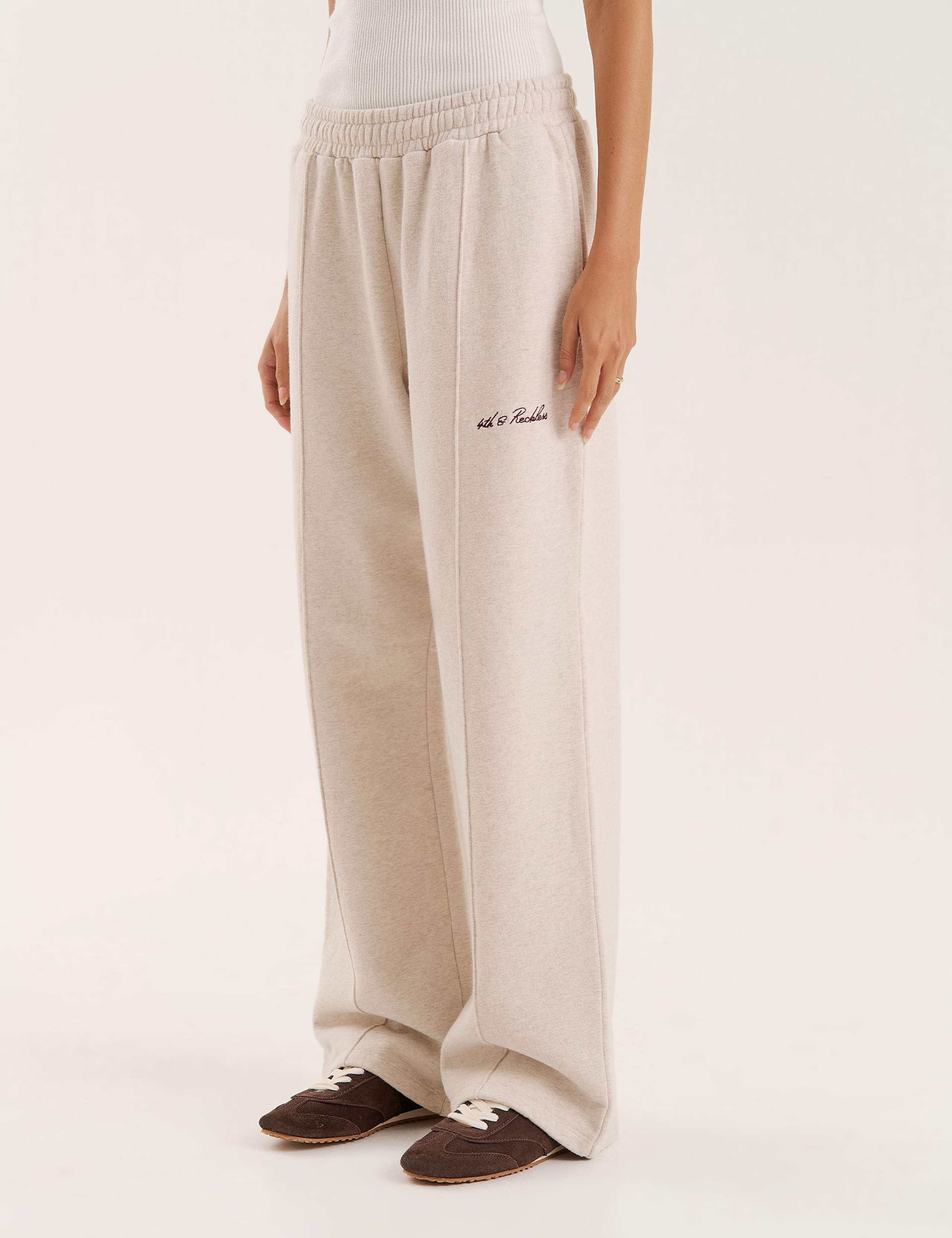 Pure Cotton Wide Leg Joggers 4 of 4