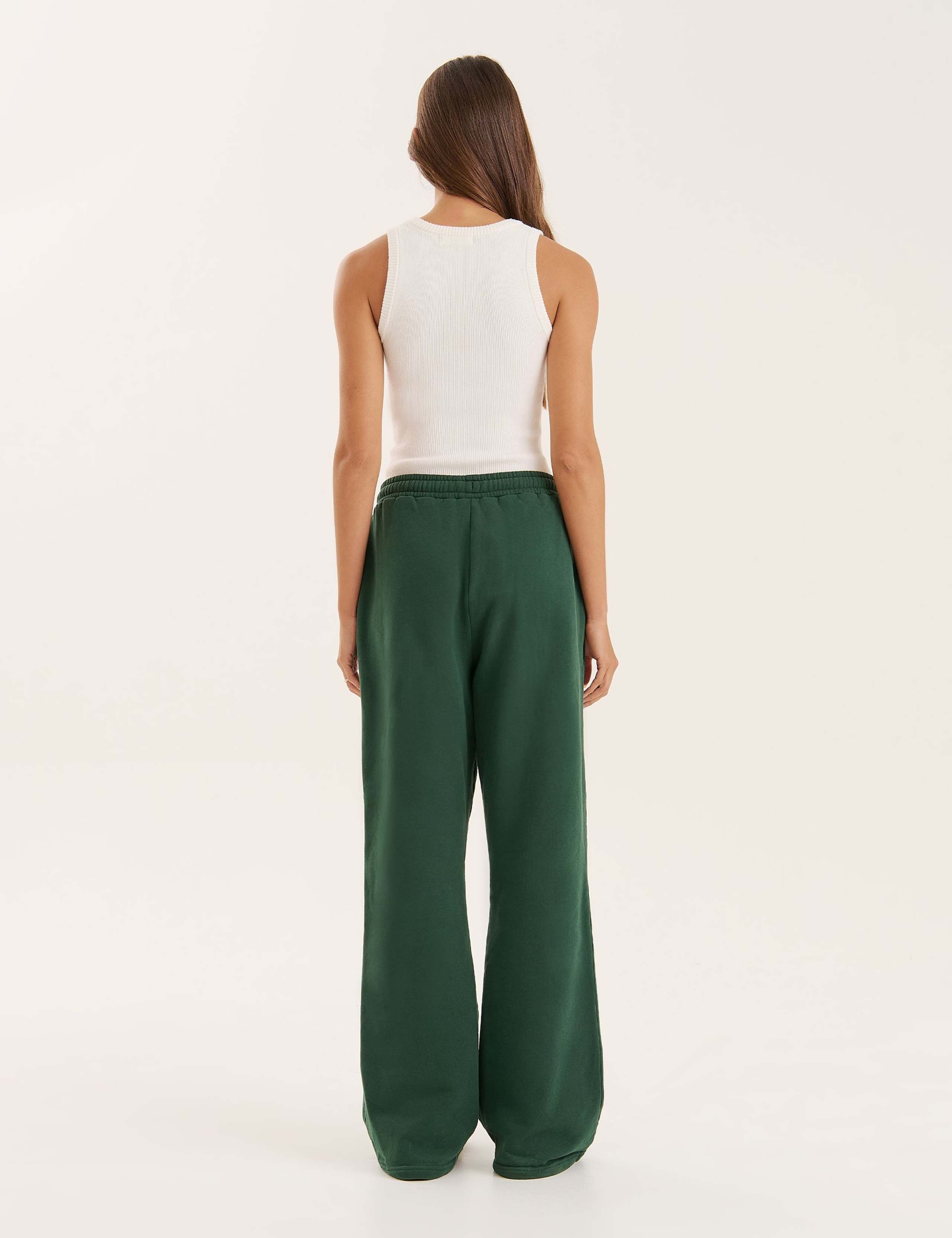 Pure Cotton Wide Leg Joggers 2 of 4