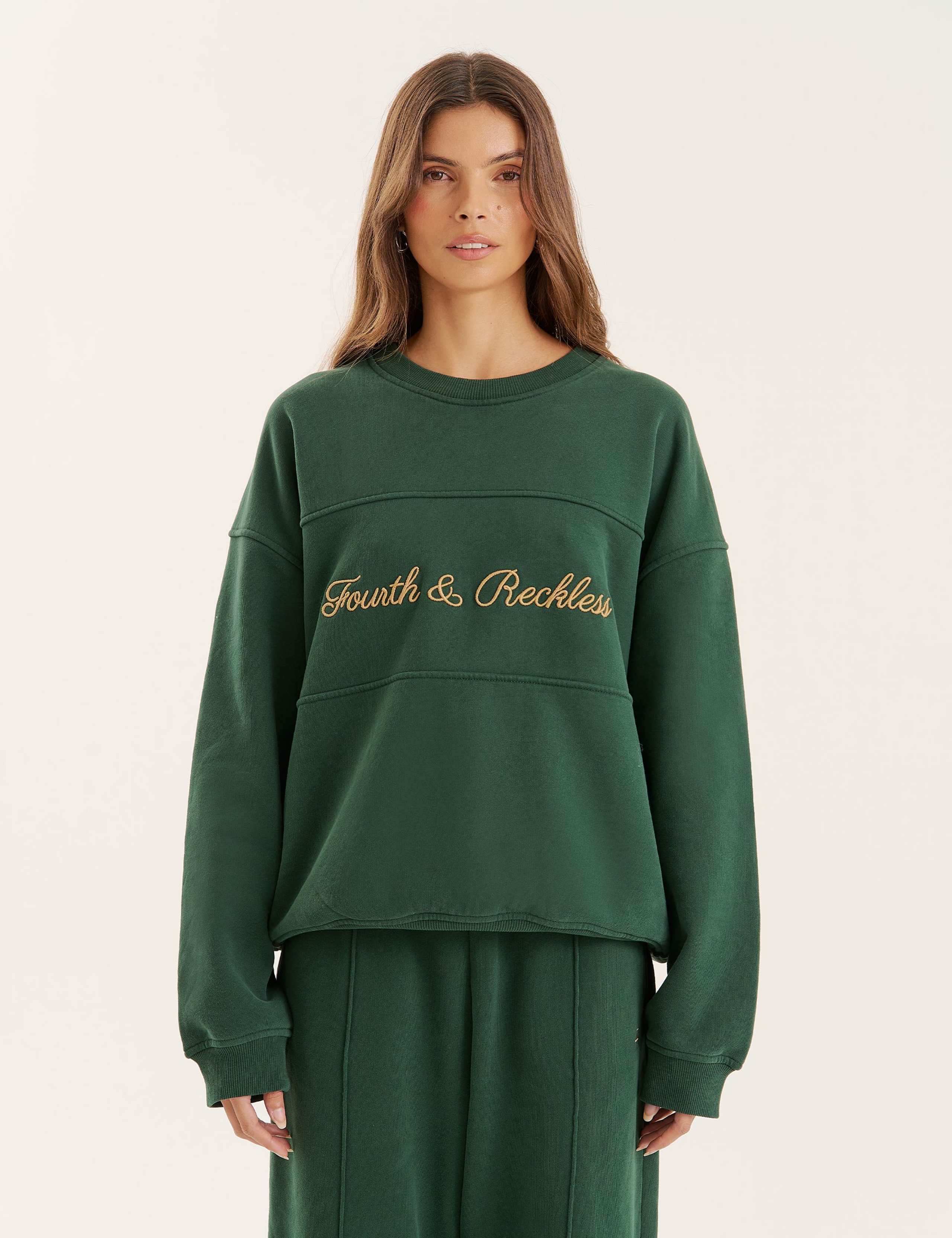 Pure Cotton Slogan Crew Neck Sweatshirt 3 of 4