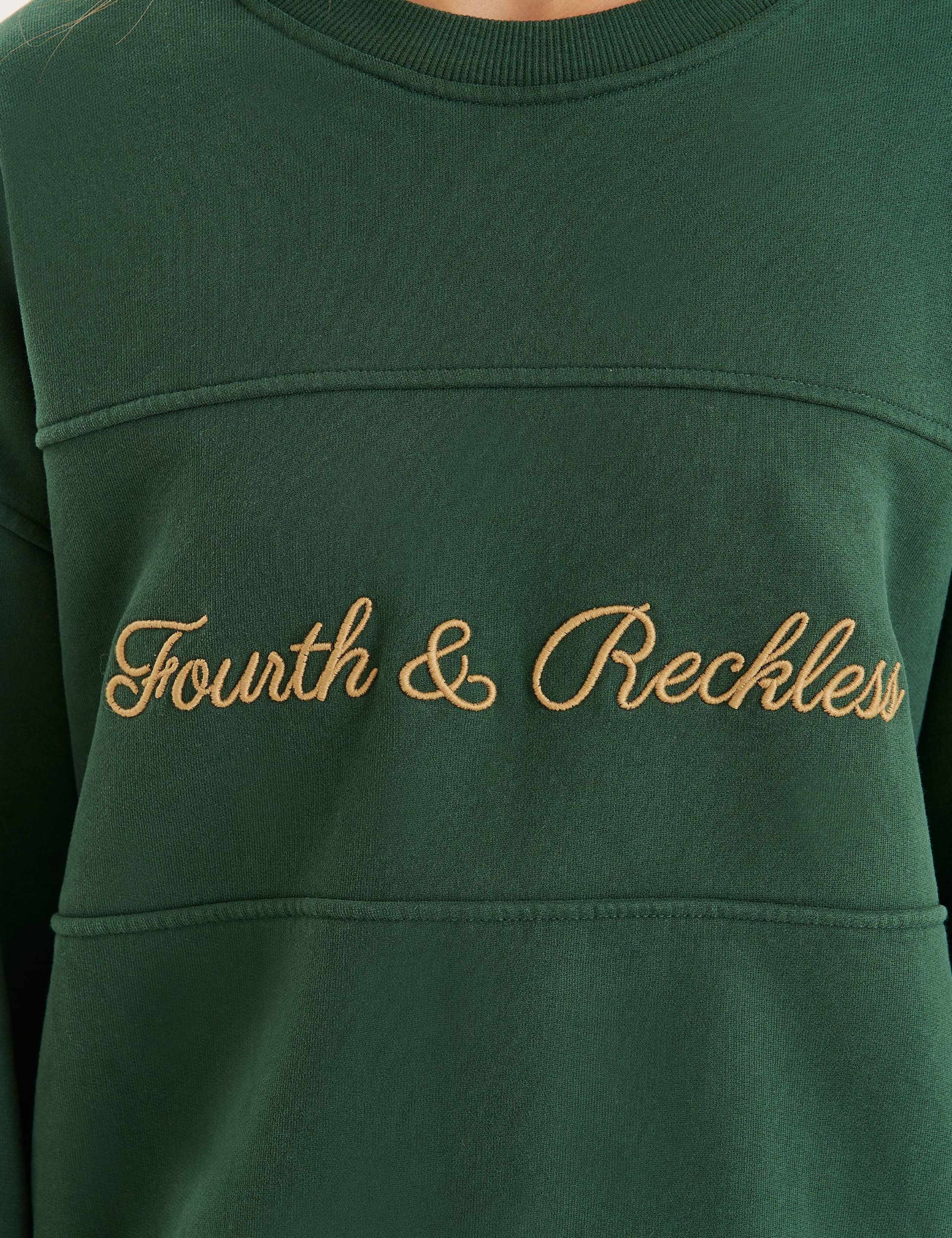 Pure Cotton Slogan Crew Neck Sweatshirt 4 of 4