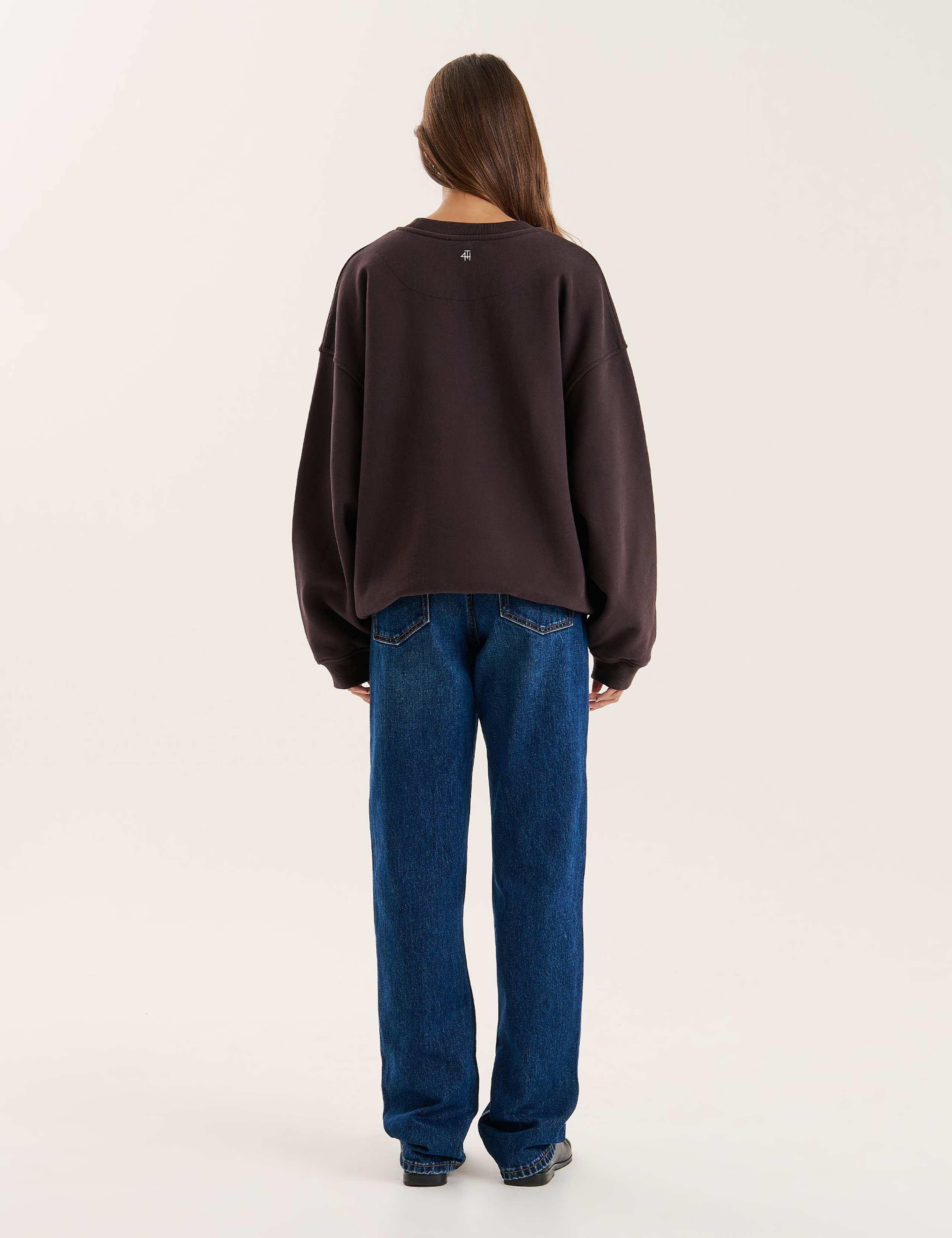 Pure Cotton Slogan Crew Neck Sweatshirt 2 of 4