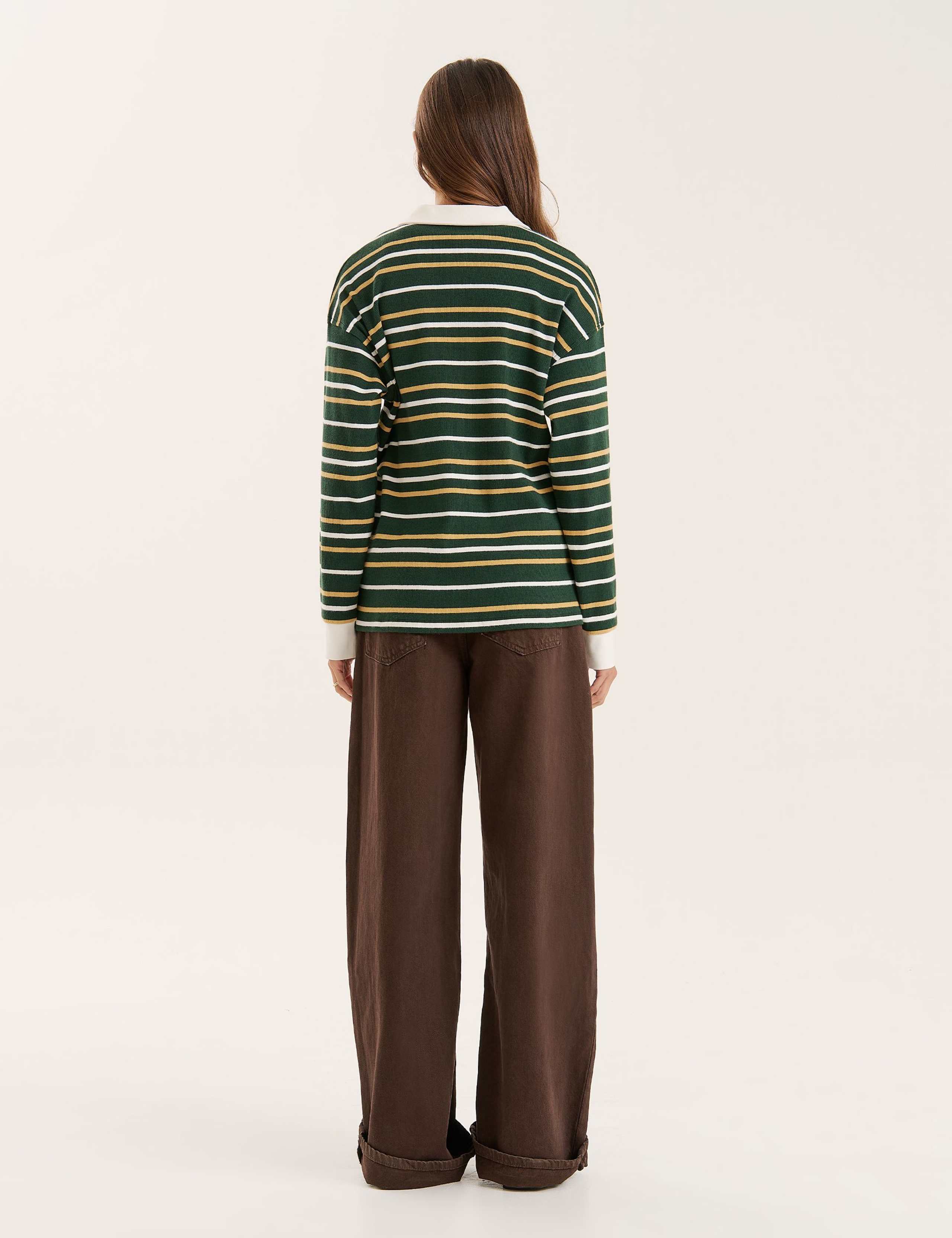 Cotton Rich Striped Rugby Top 2 of 4