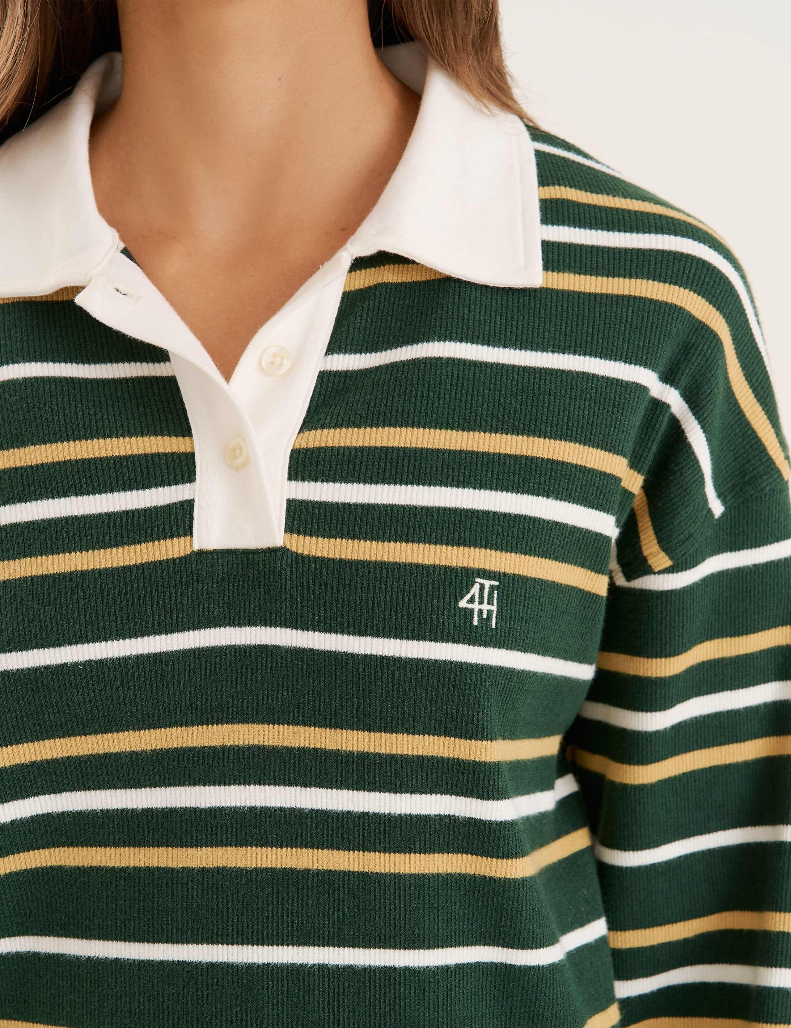 Cotton Rich Striped Rugby Top 4 of 4