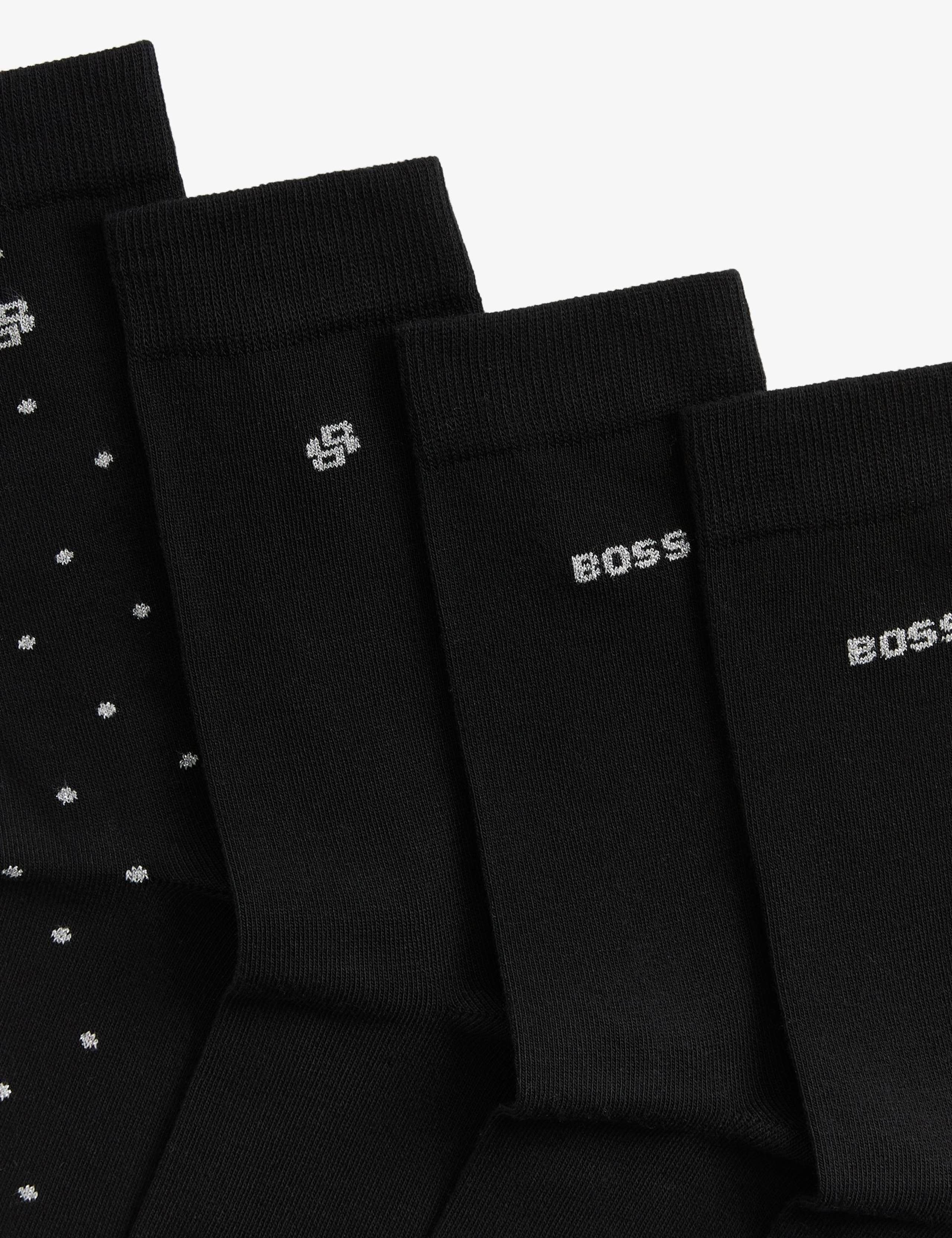 4pk Cotton Rich Logo Ankle High Socks 3 of 3