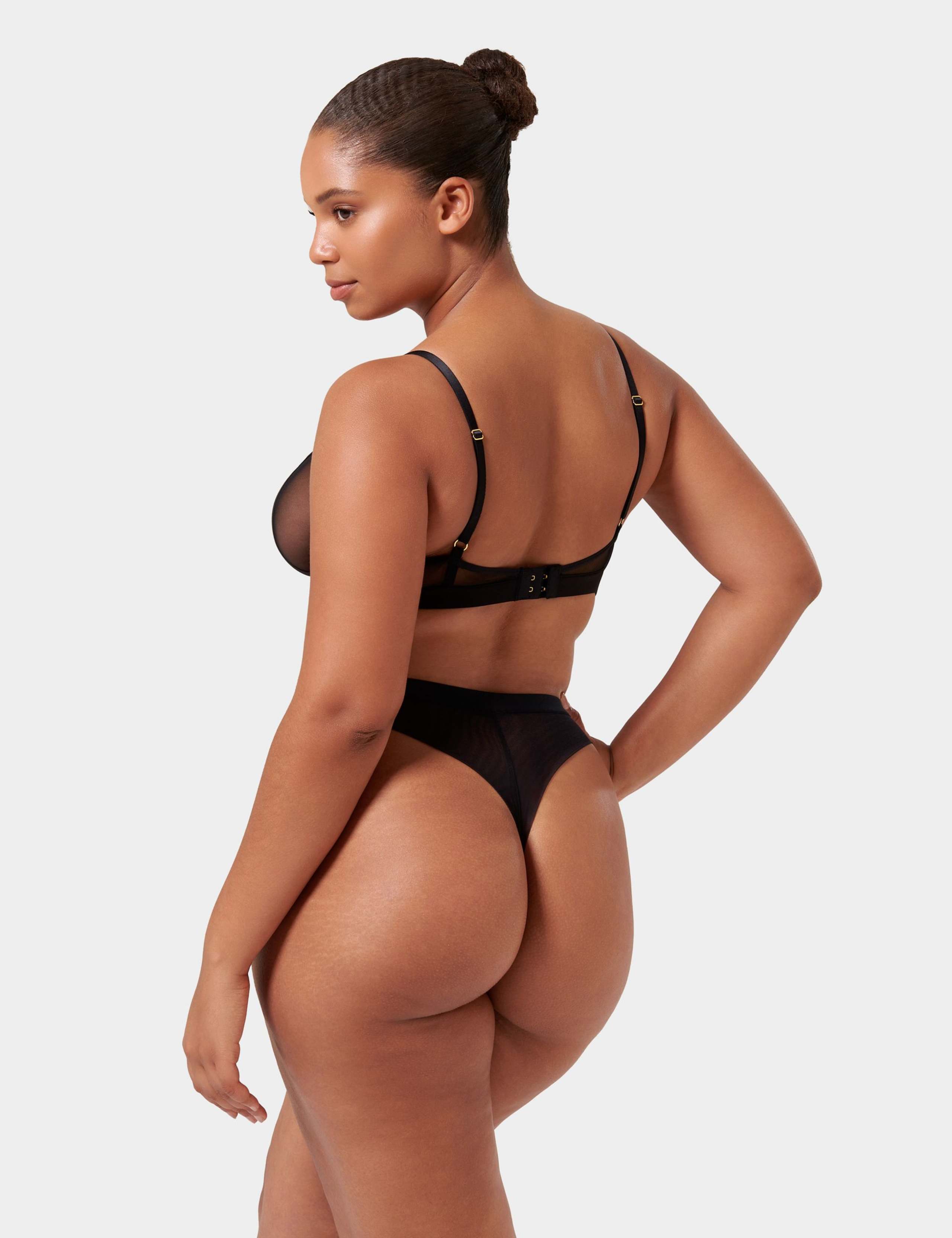 Orla Mesh & Chiffon High Waisted Thong 5 of 5