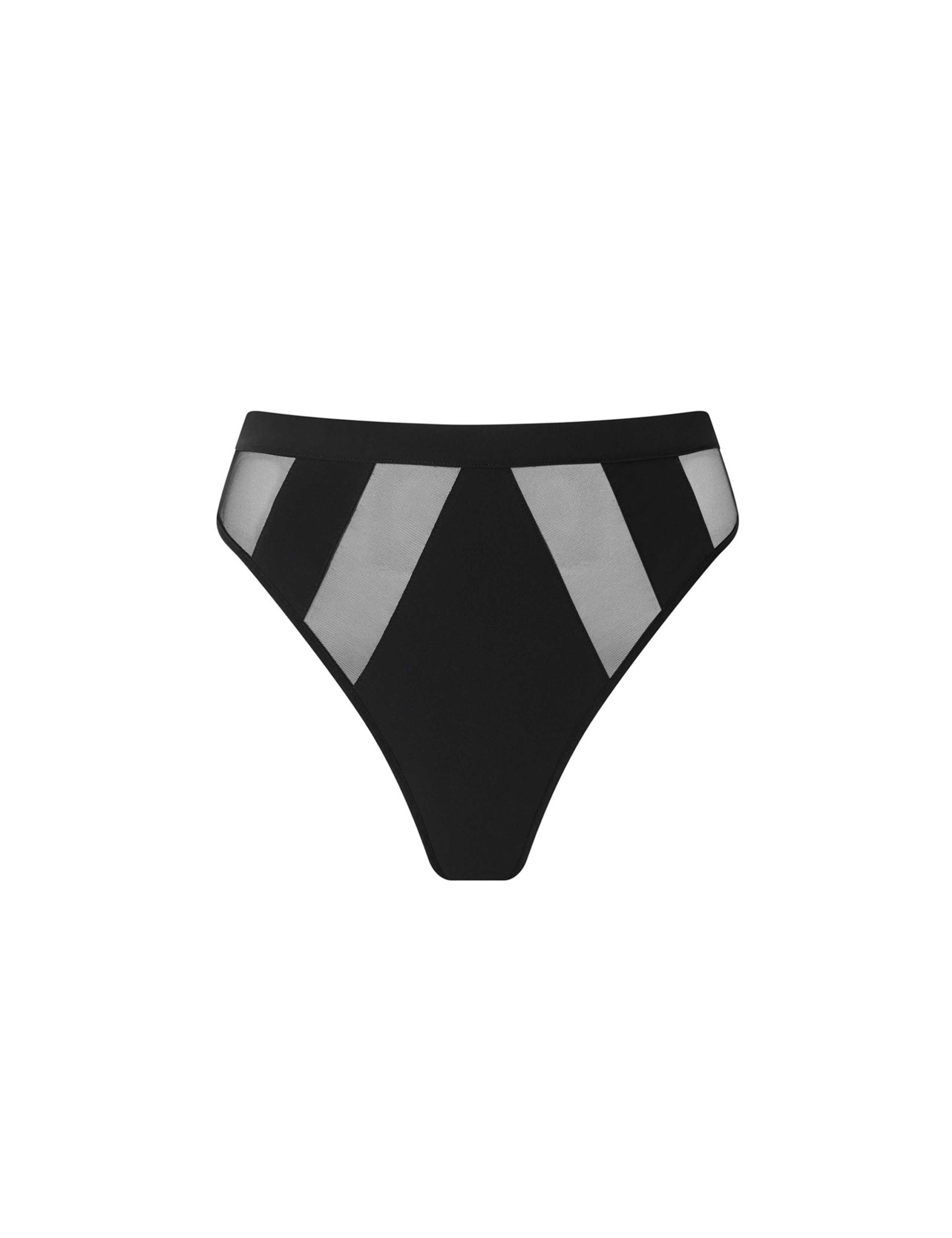 Orla Mesh & Chiffon High Waisted Thong 2 of 5