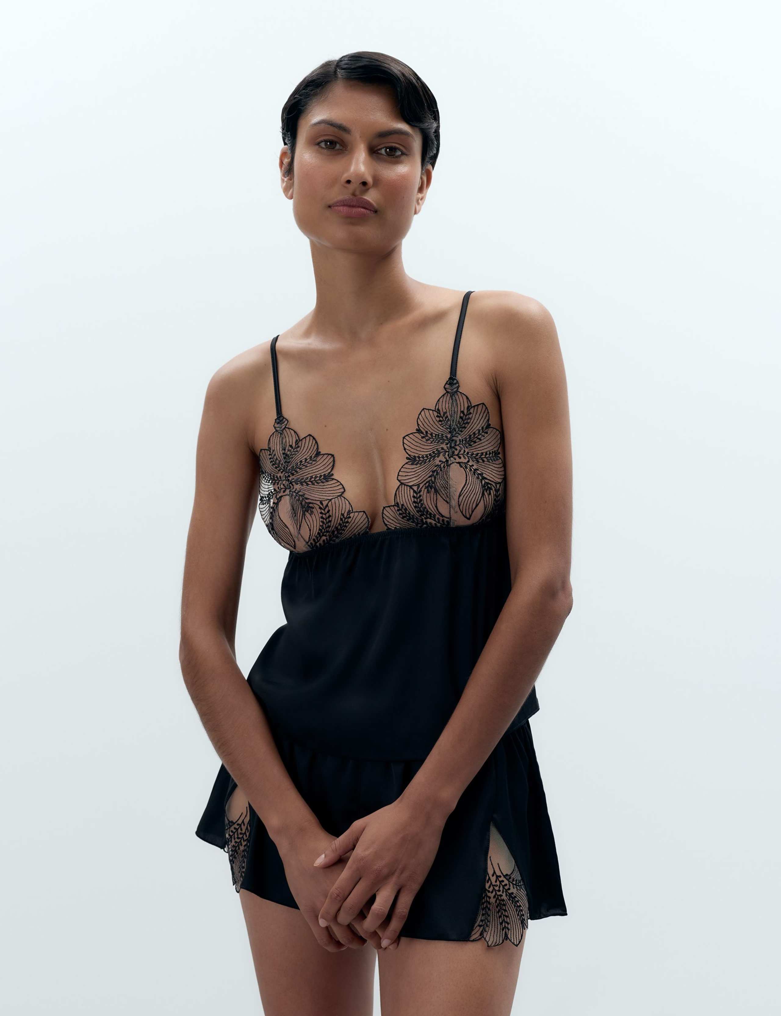 Sadiya Satin Shortie Set 1 of 5