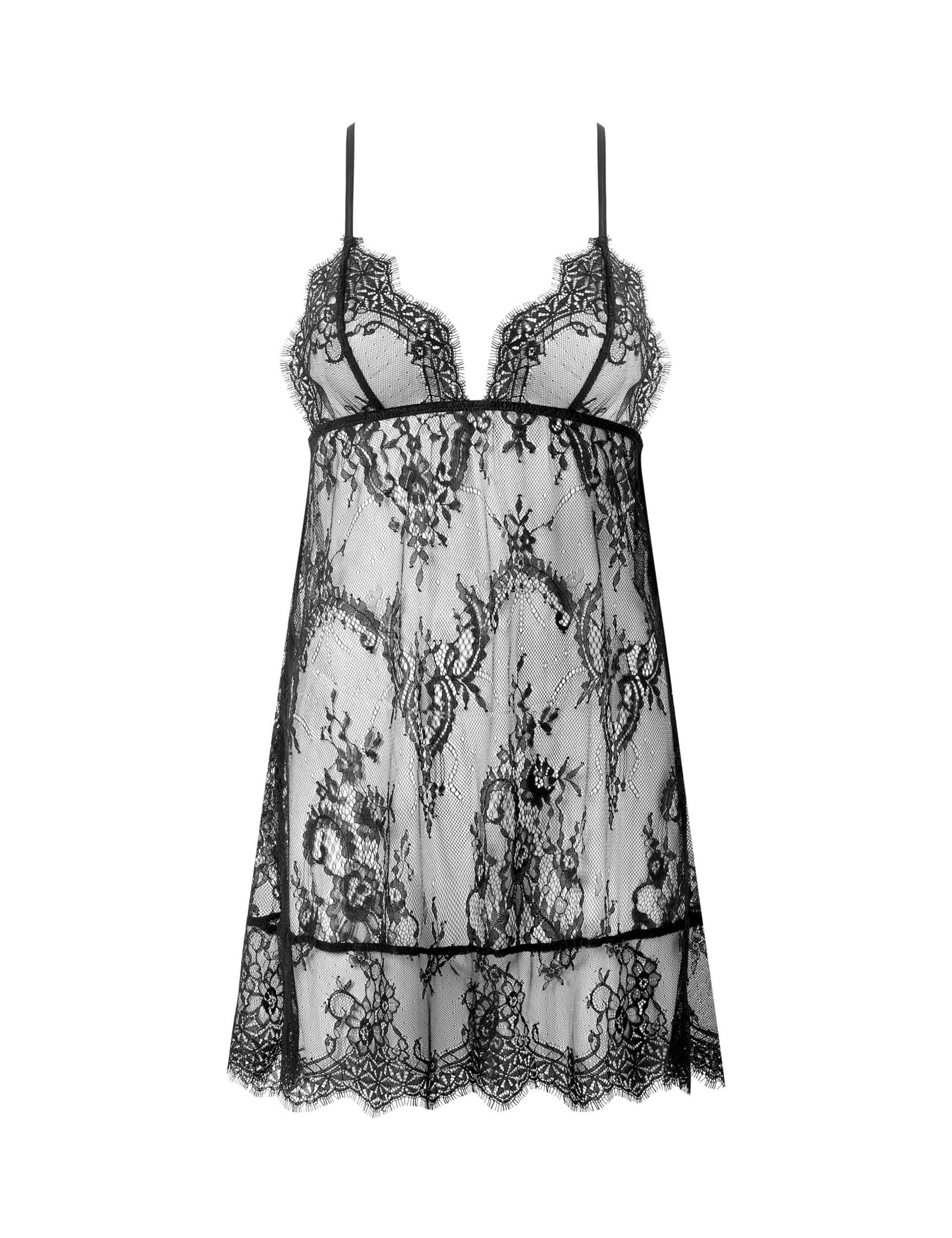 Madeline Eyelash Lace Strappy Chemise 2 of 6