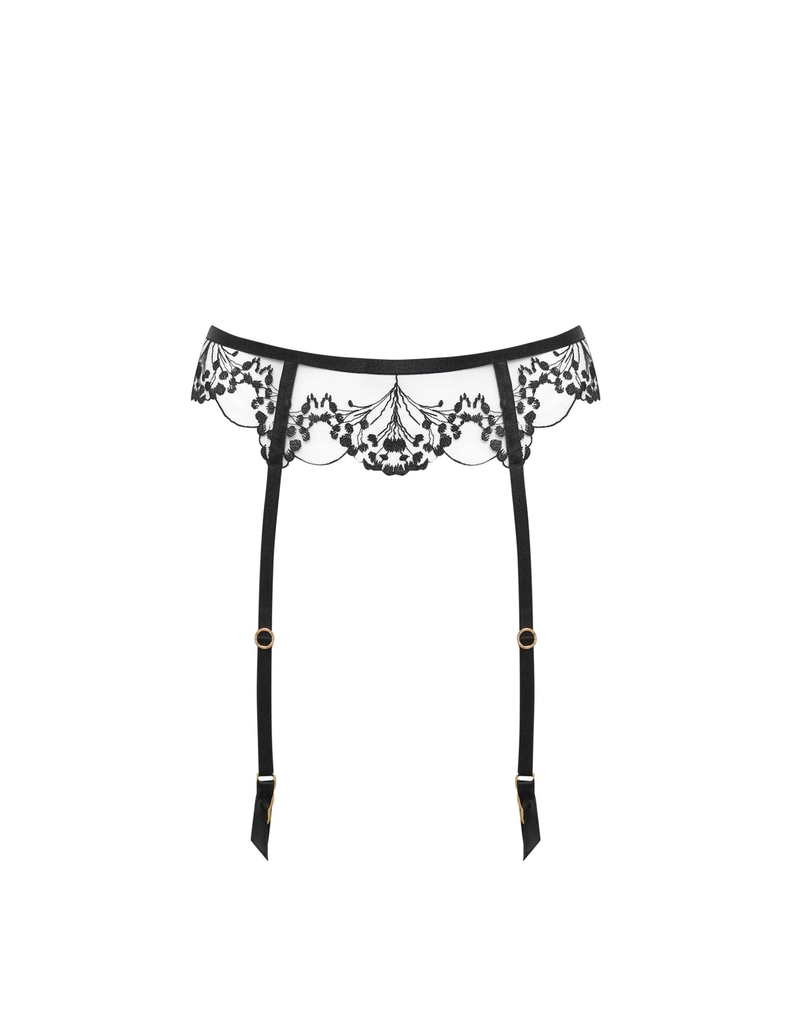 Marisa Embroidered Sheer Suspender 2 of 5