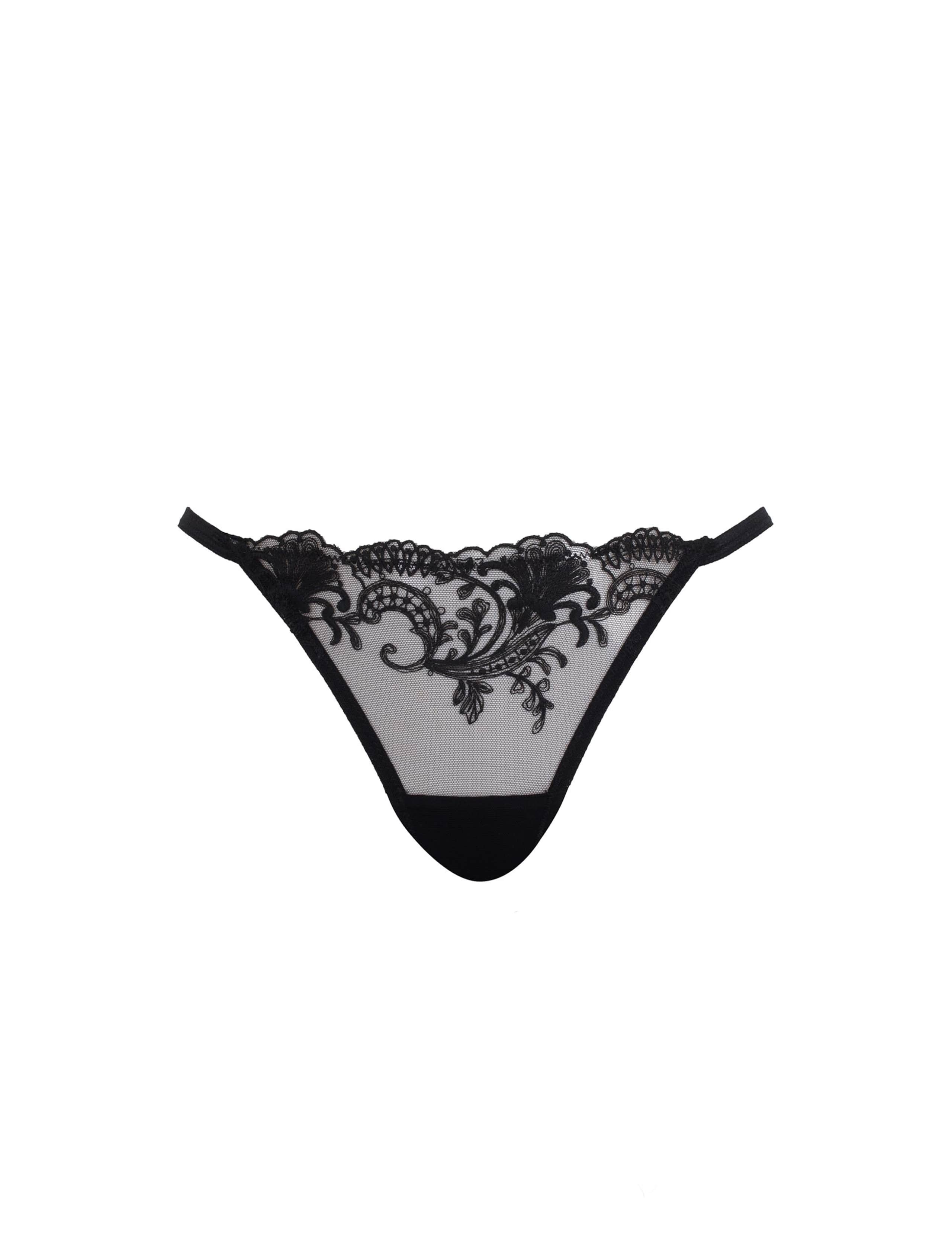 Marseille Embroidered Mesh Thong 2 of 5