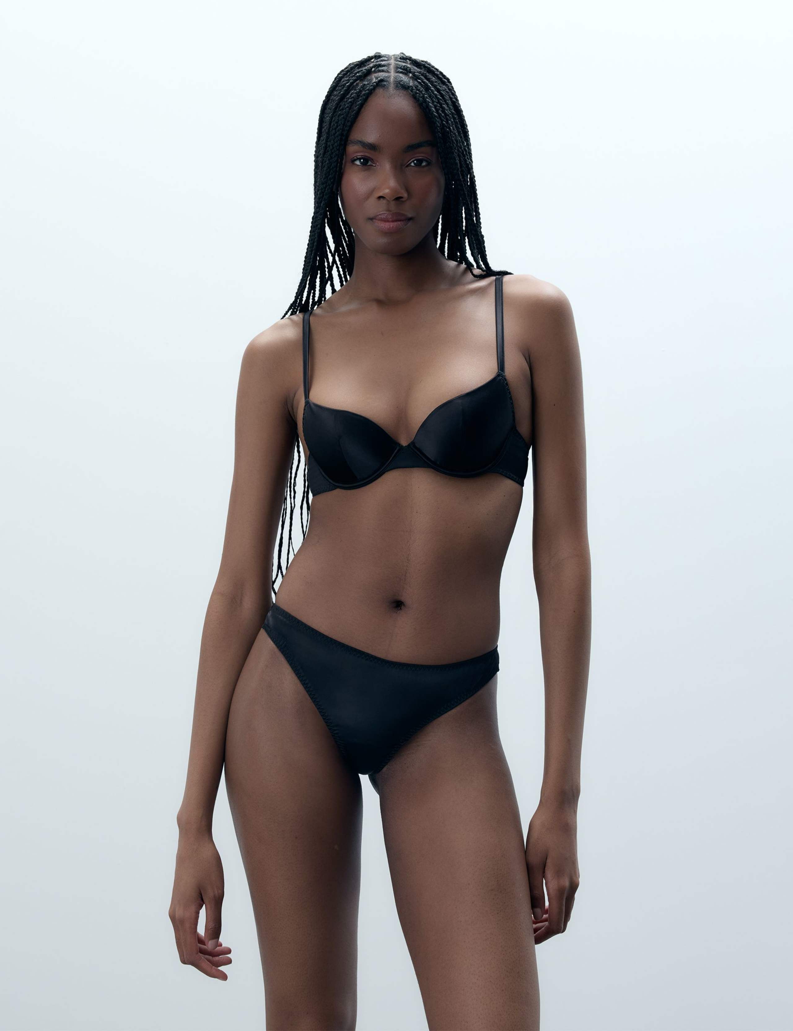 Verona Satin Wired Push-Up Bra (B-F) 1 of 4