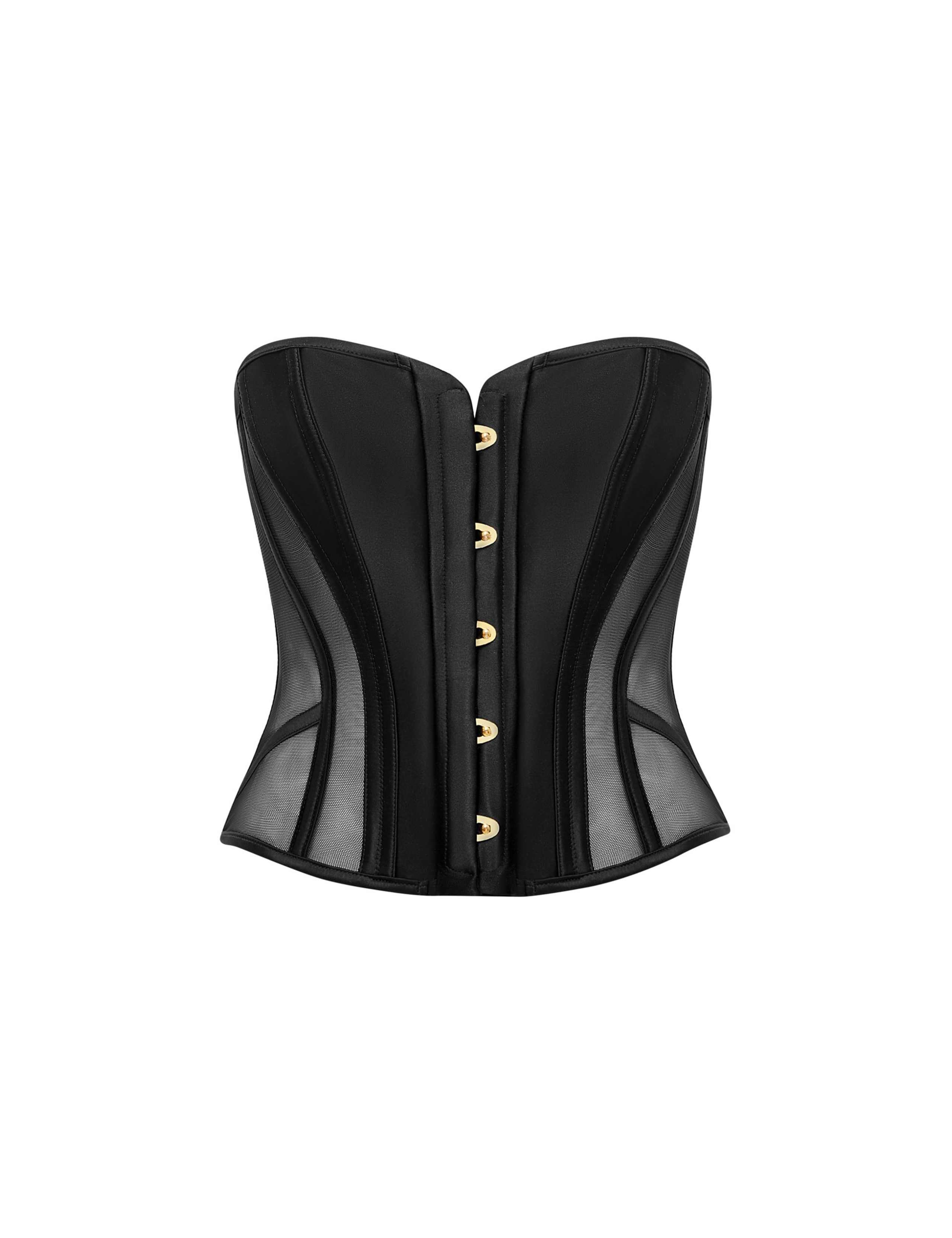 Ana Strapless Mesh Panel Corset 2 of 6