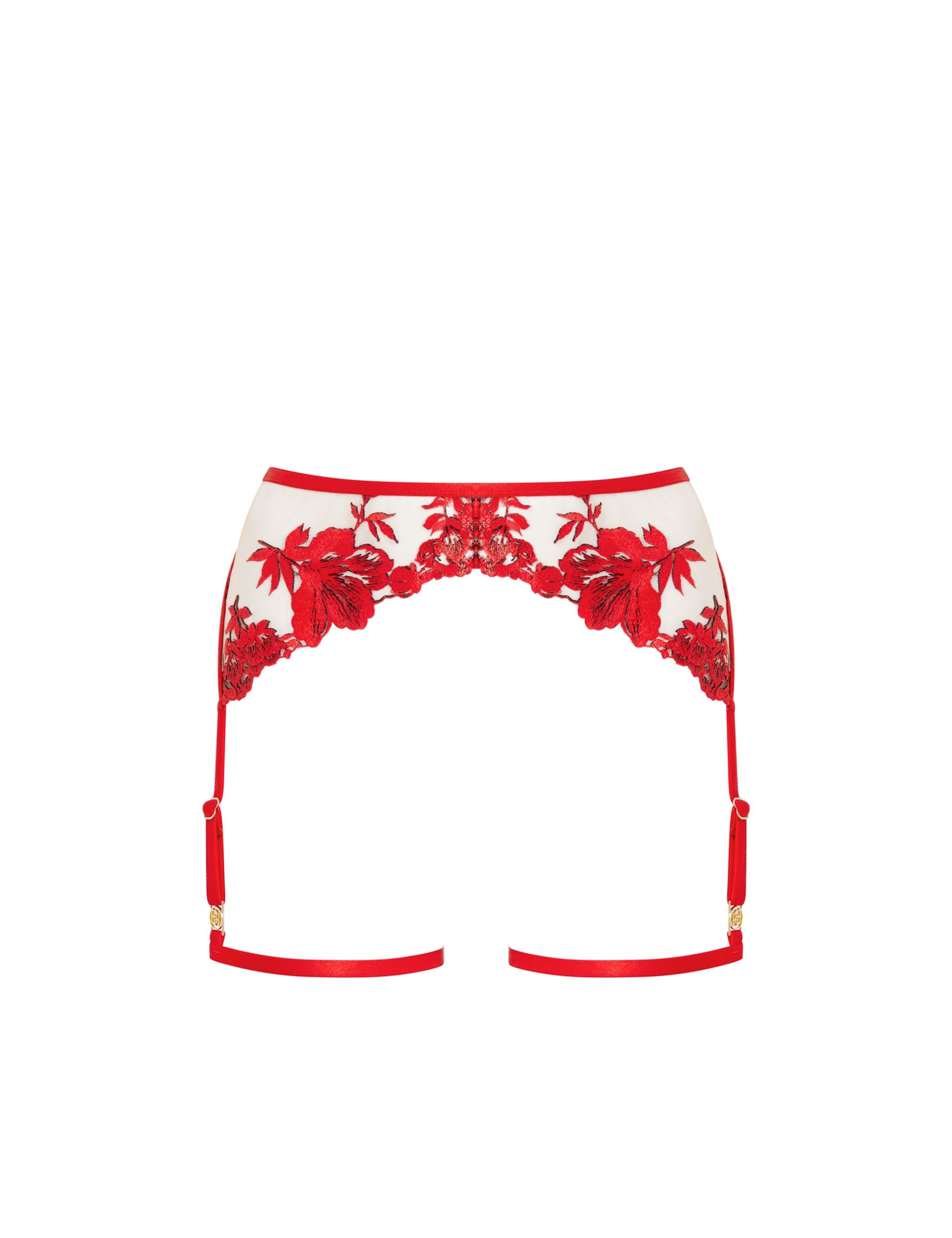 Lavanya Embroidered Sheer Suspender 2 of 5