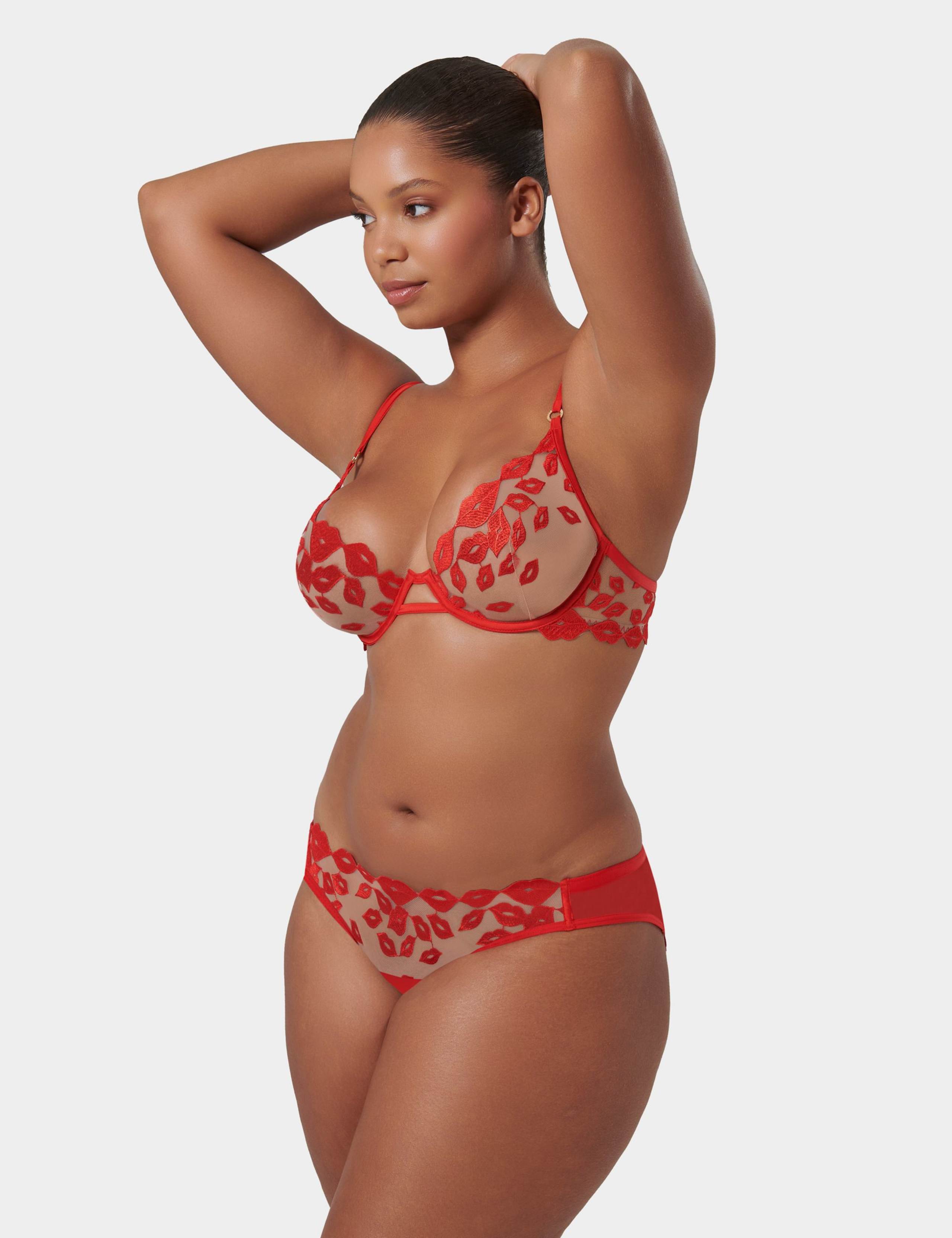 Marian Embroidered Sheer Brazilian Knickers 3 of 4