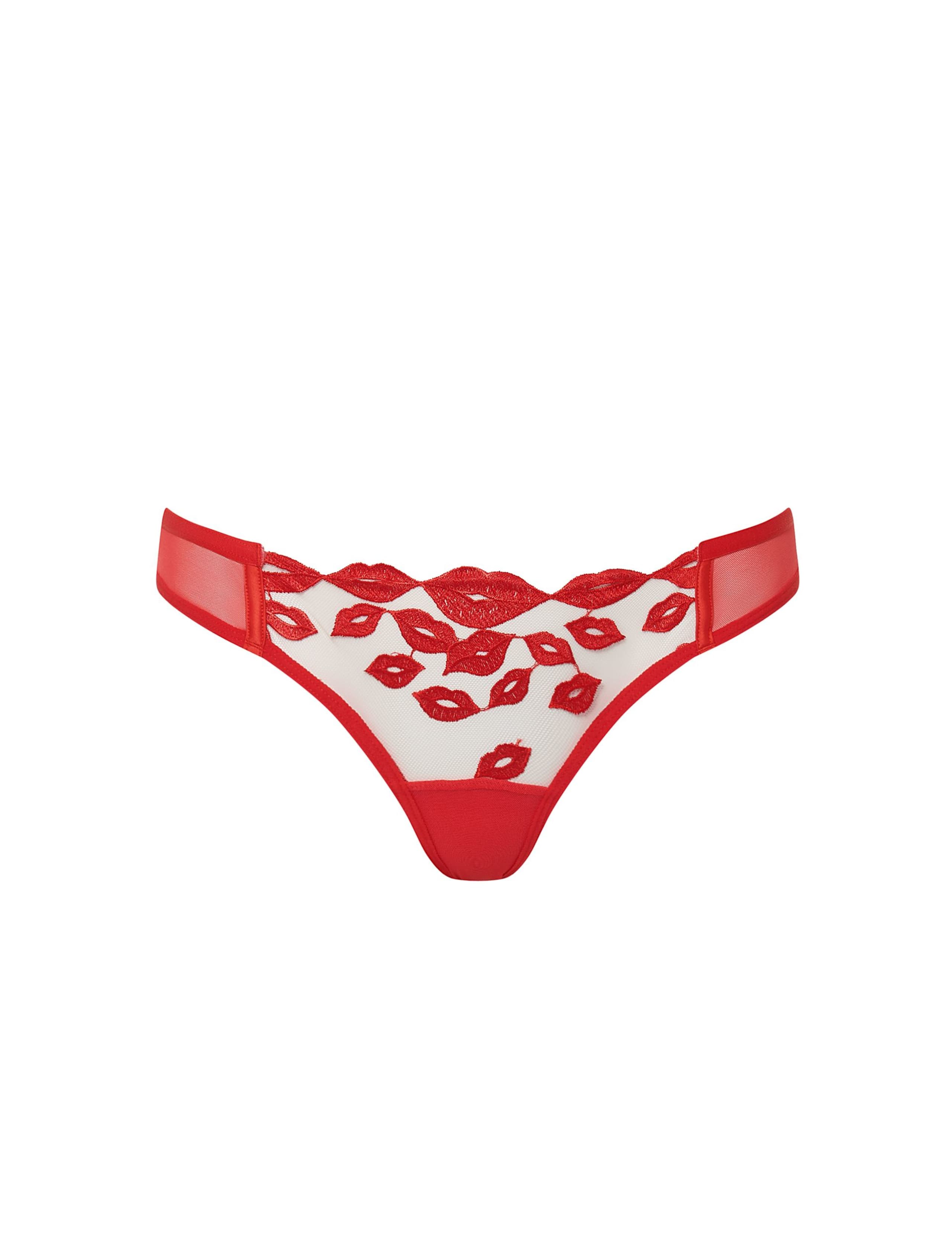 Marian Embroidered Sheer Brazilian Knickers 2 of 4