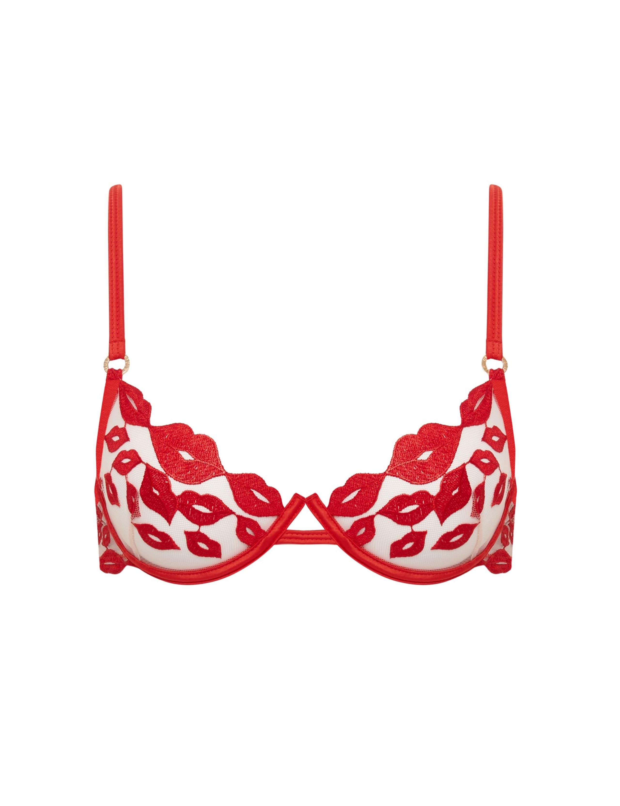 Marian Embroidered Sheer Wired Plunge Bra (B-F) 2 of 4