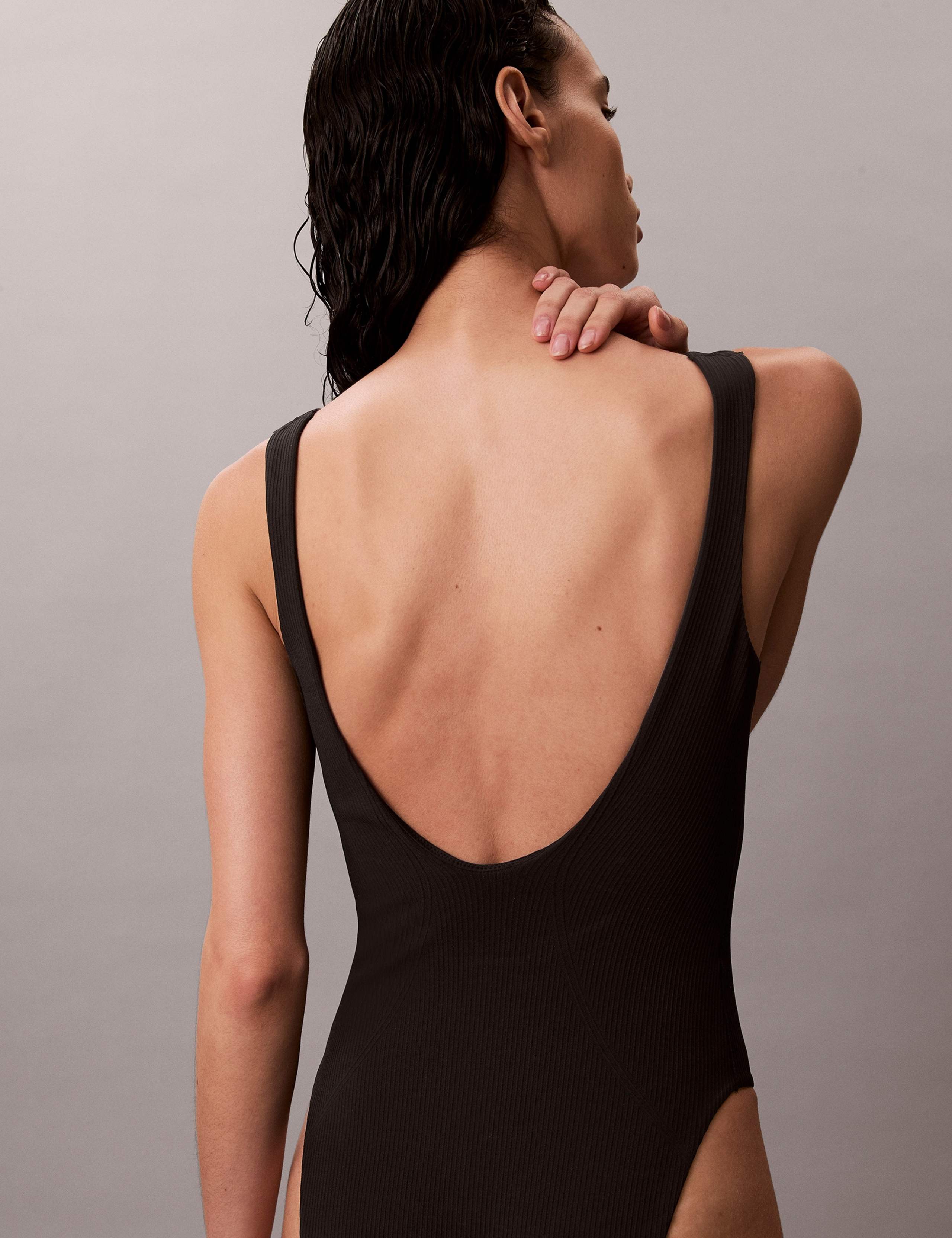 Icon Ribbed Square Neck Swimsuit 6 of 6