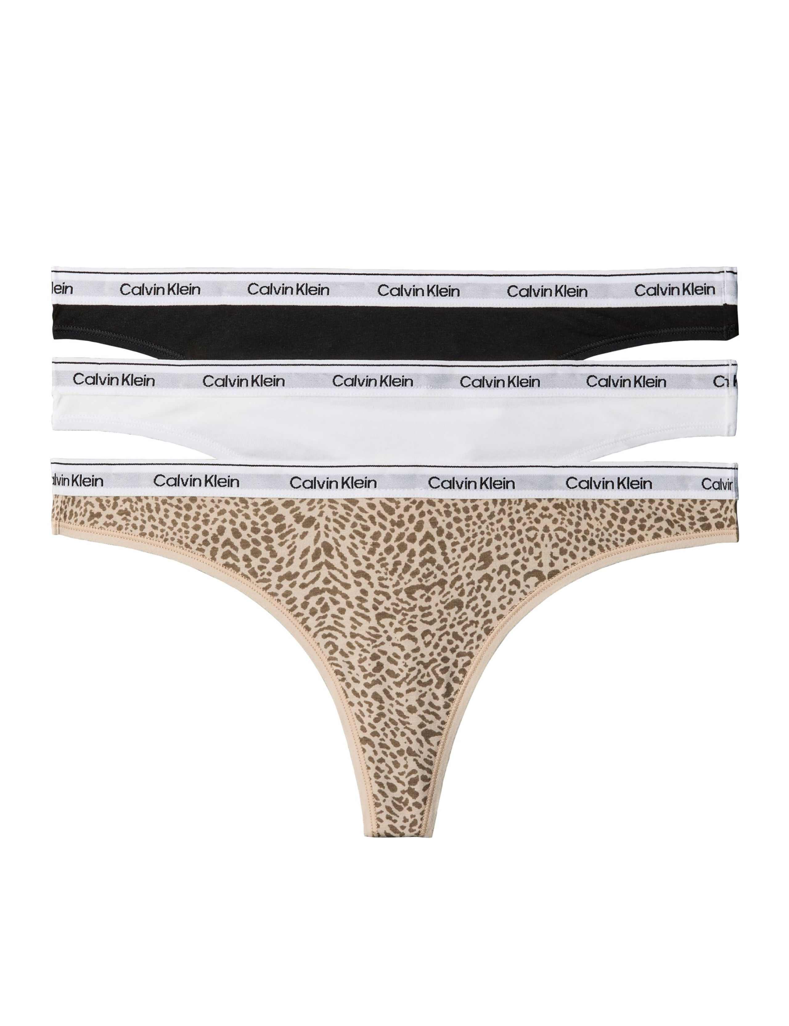 3 Pack Icon Logo Cotton Rich Thongs 1 of 5