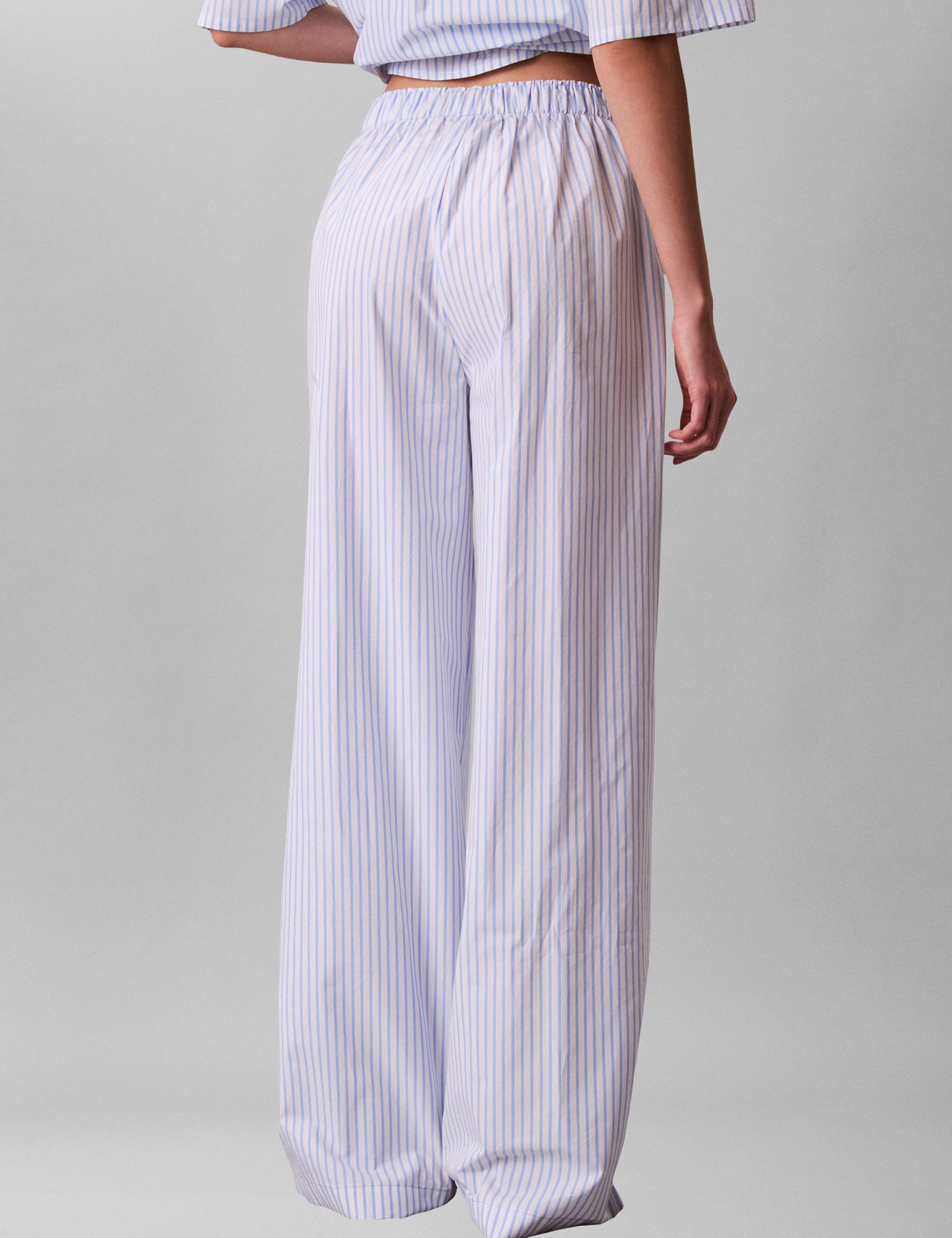 Pure Cotton Poplin Striped Pyjama Bottoms 3 of 6