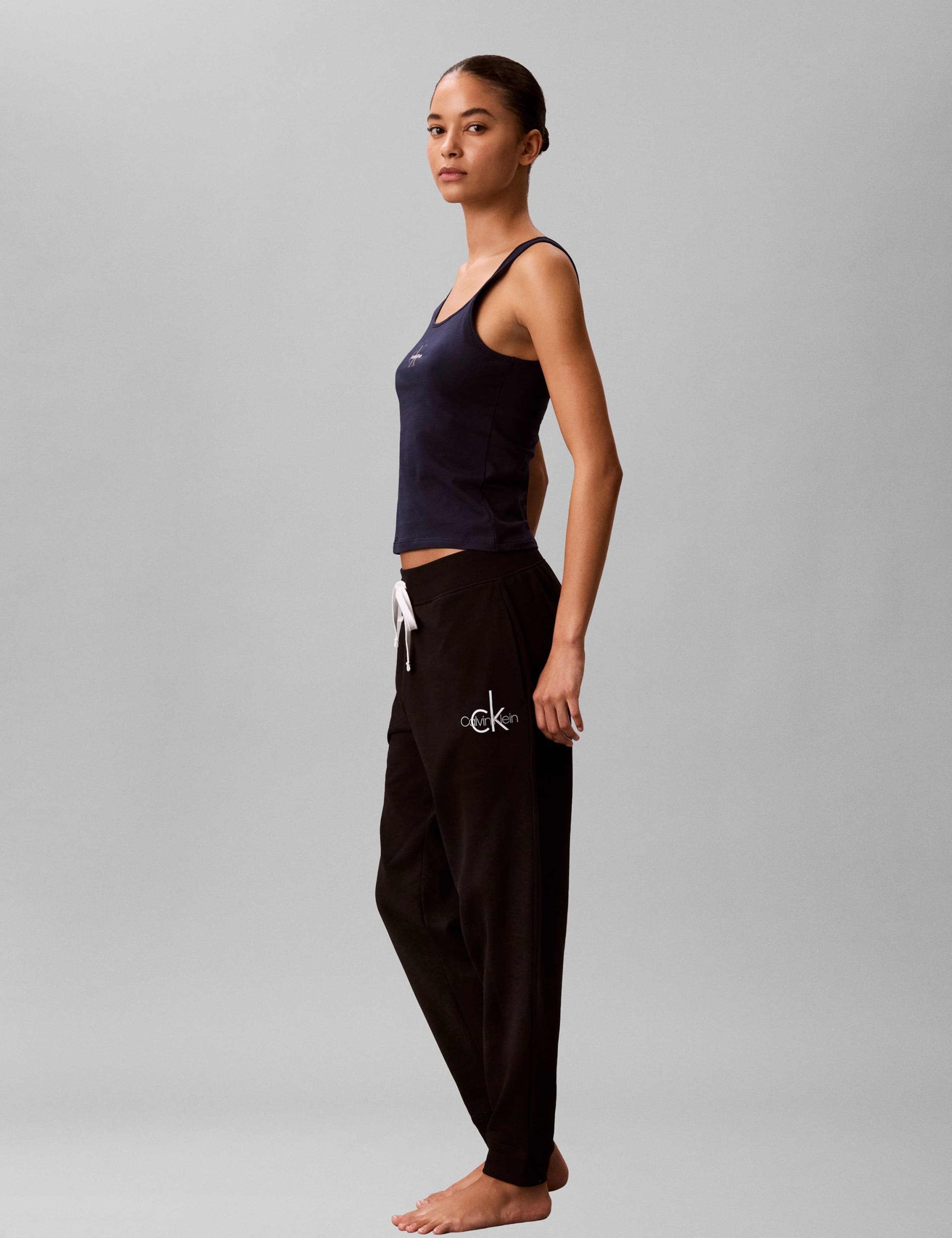 Cotton Stretch Lounge Logo Graphic Vest 5 of 5