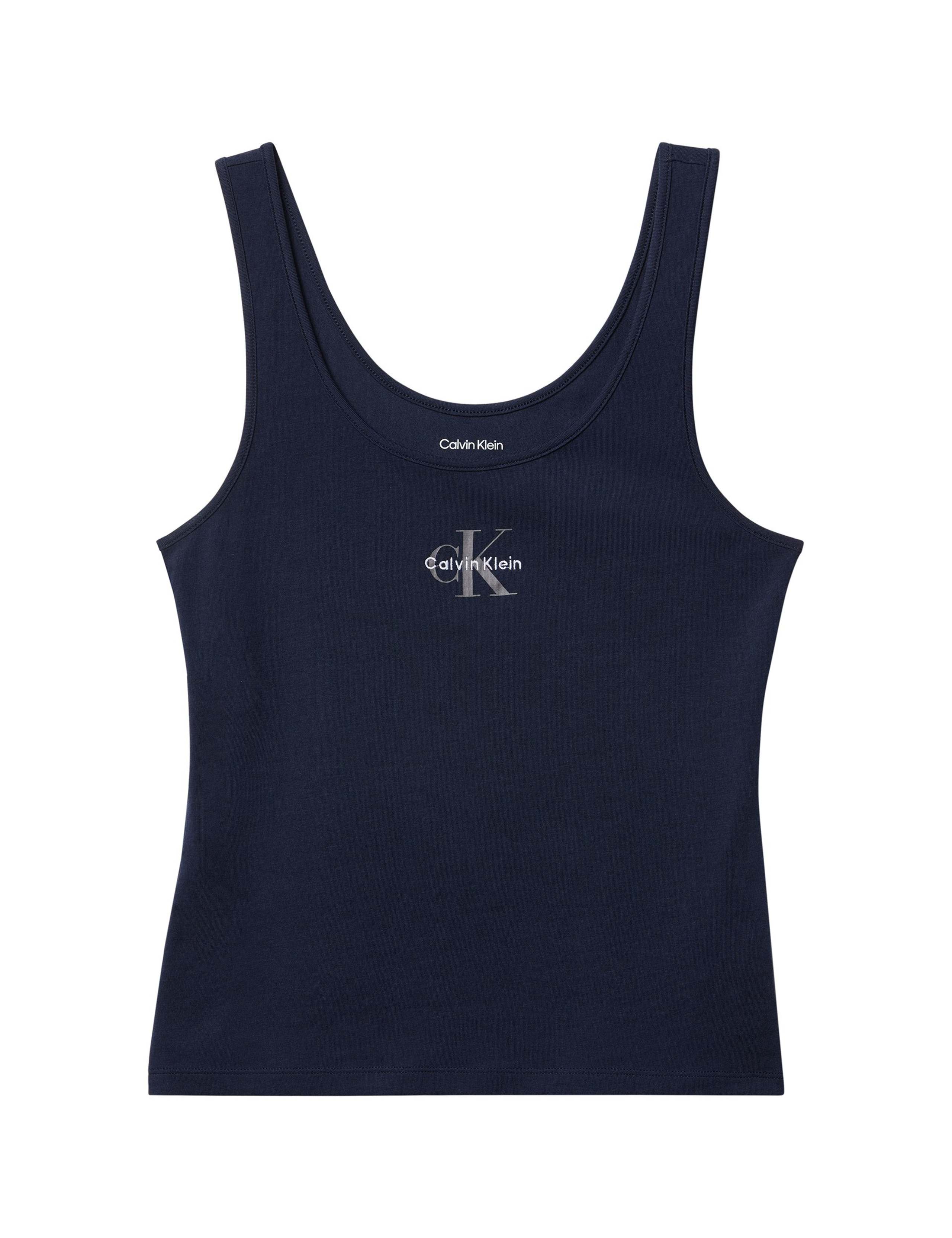 Cotton Stretch Lounge Logo Graphic Vest 2 of 5