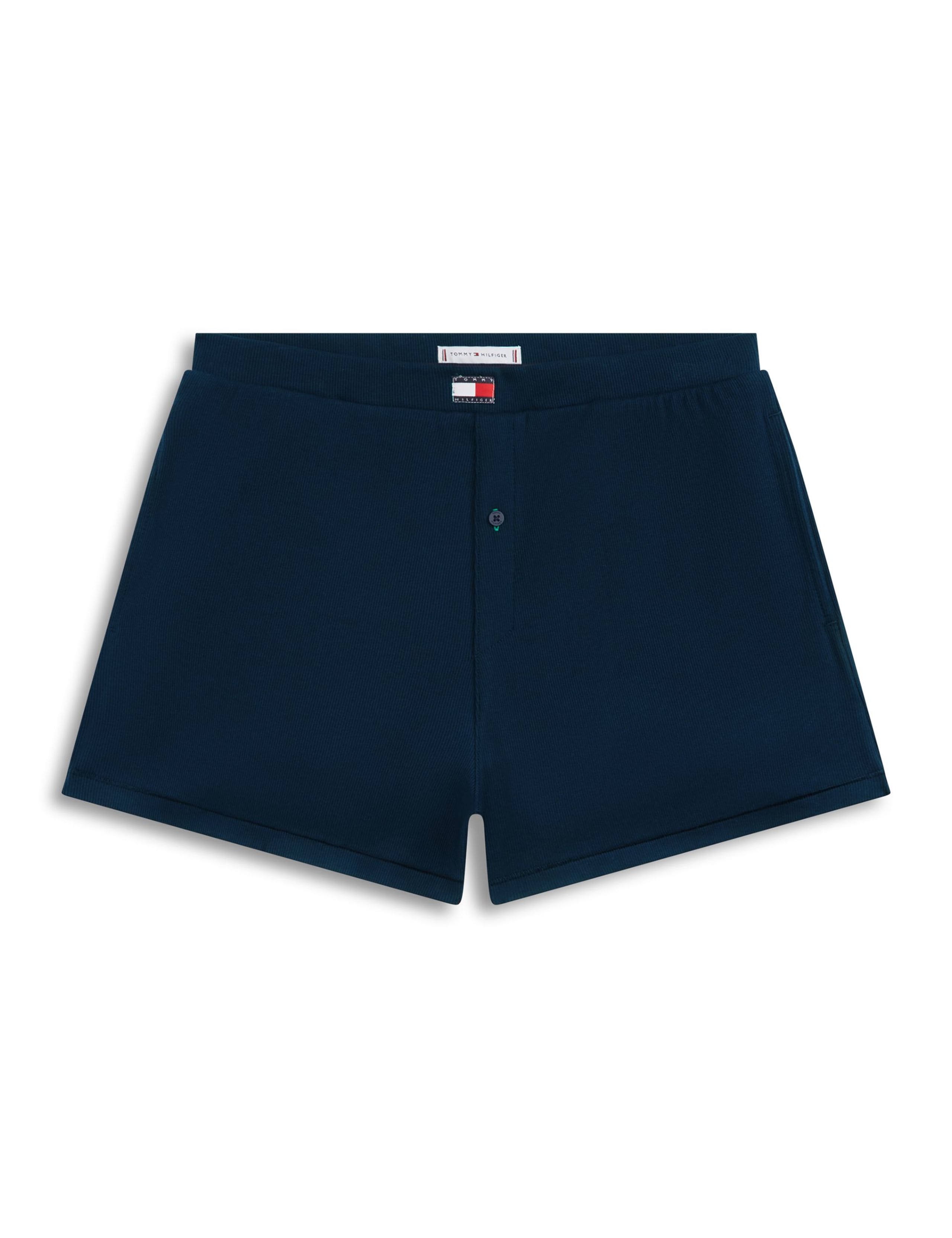 Heritage Cotton Rich Ribbed Pyjama Shorts 2 of 5