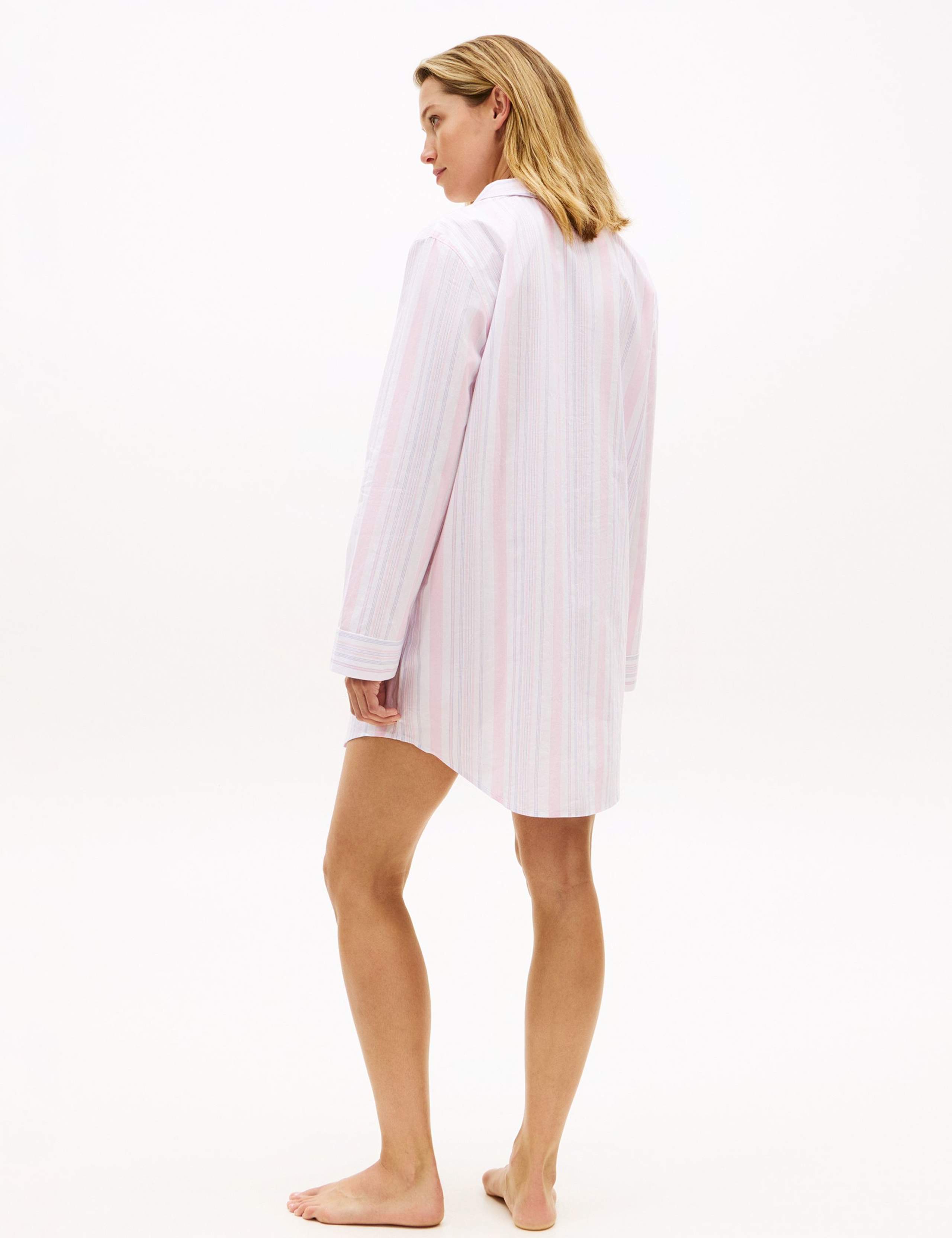 Pure Cotton Striped Nightshirt 4 of 5
